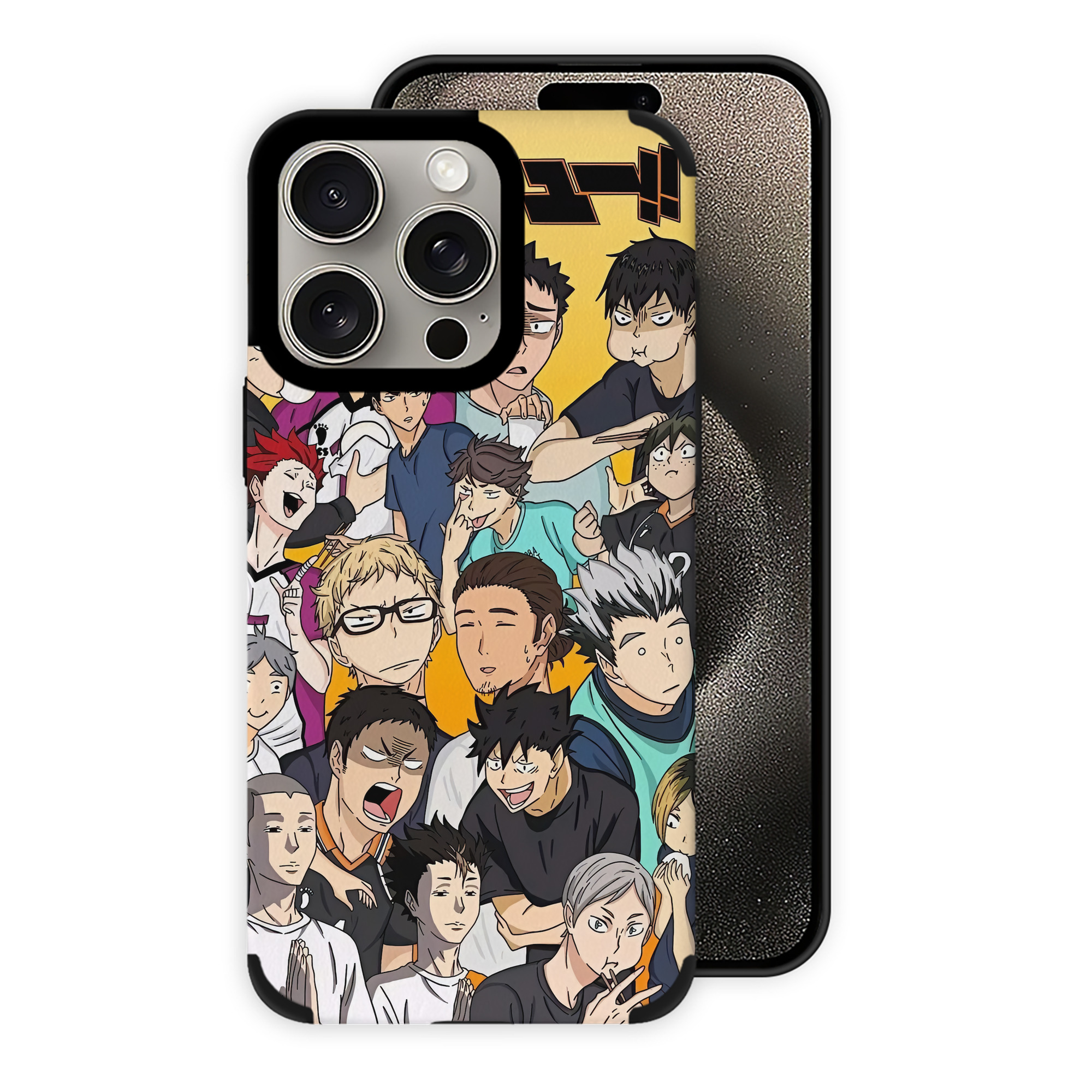 （画像用） ハイキュー!! Haikyu!! 【iPhone15ProMax対応】 PUレザー スマホケース 耐衝撃＆黄変防止