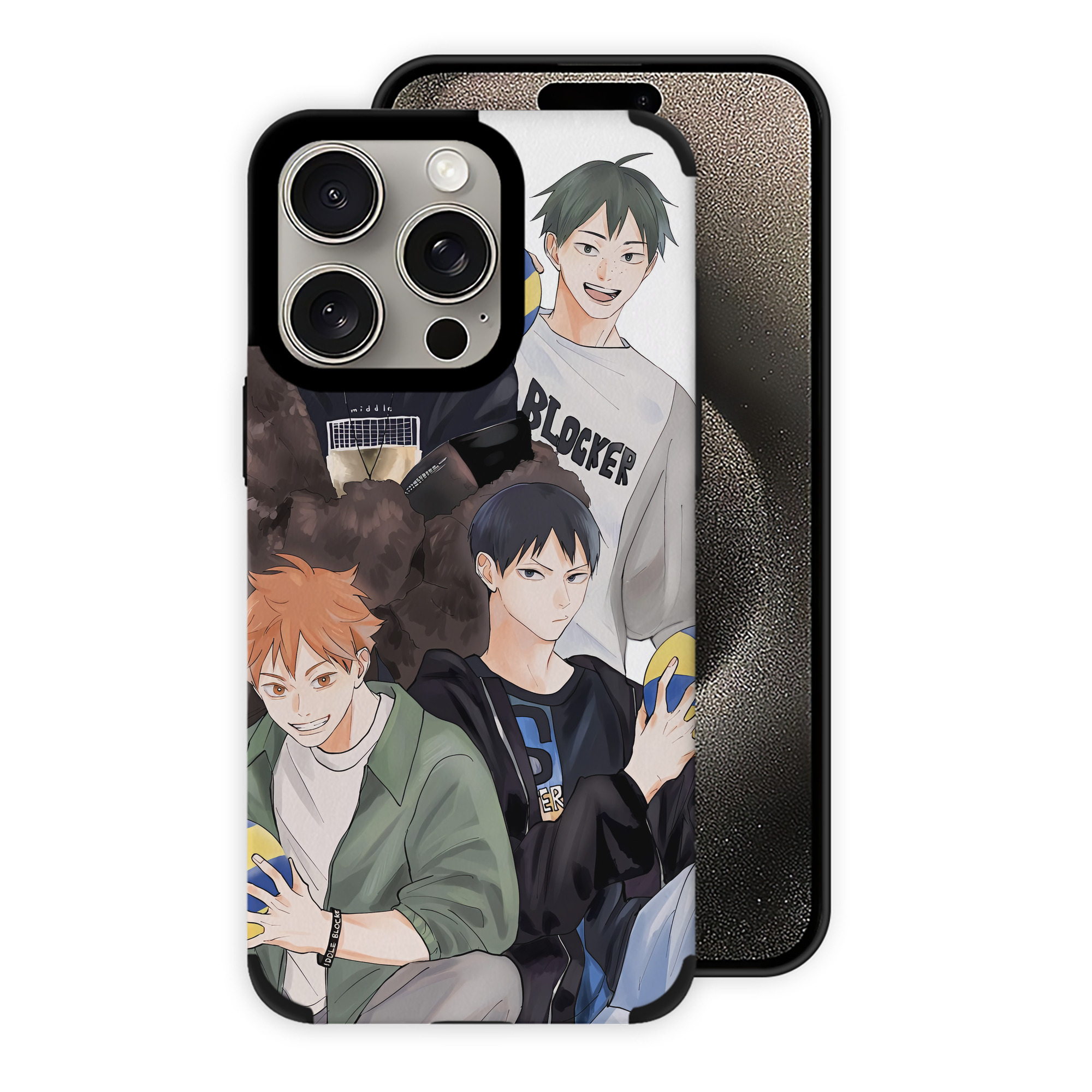 （画像用） ハイキュー!! Haikyu!! 【iPhone15ProMax対応】 PUレザー スマホケース 耐衝撃＆黄変防止