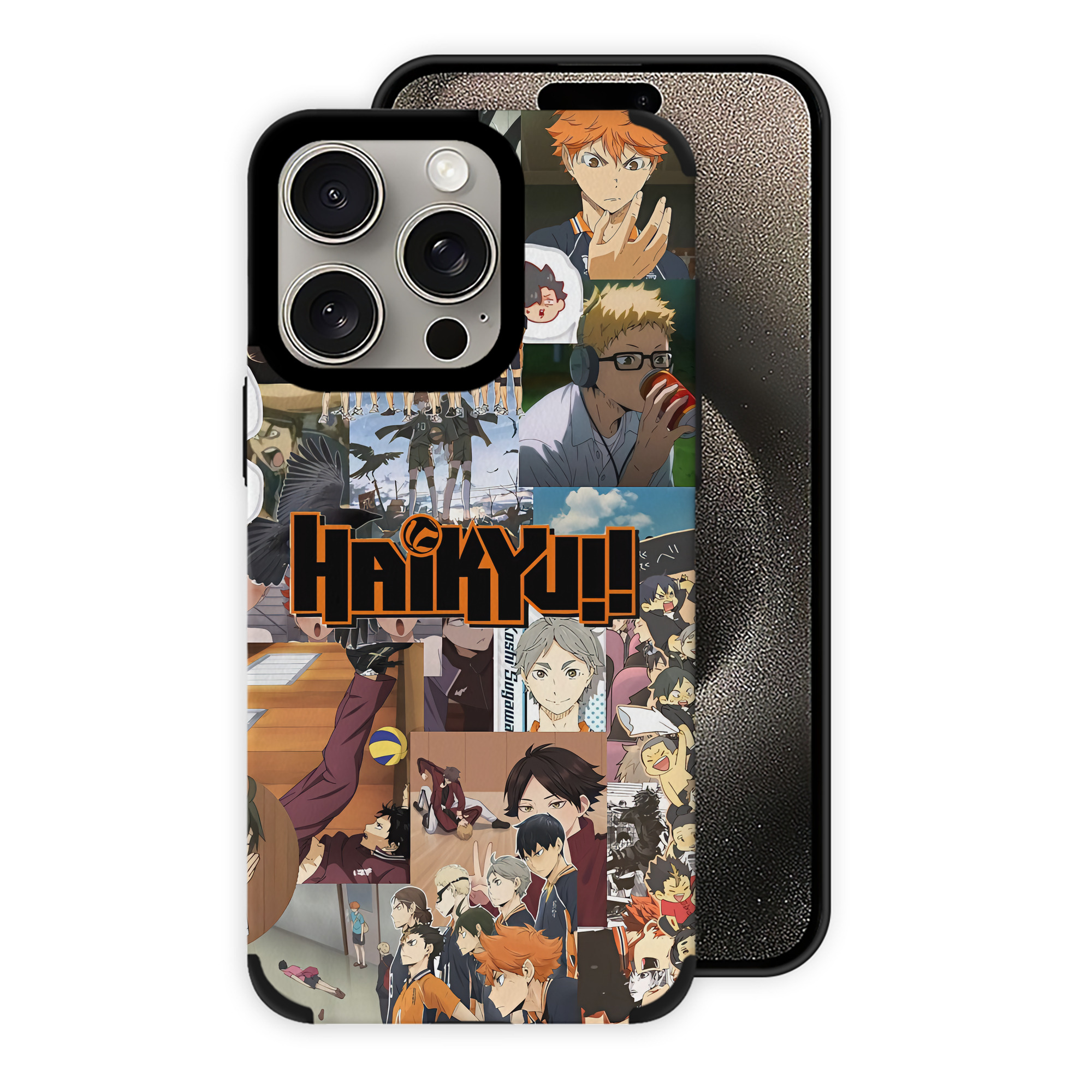 （画像用） ハイキュー!! Haikyu!! 【iPhone15ProMax対応】 PUレザー スマホケース 耐衝撃＆黄変防止