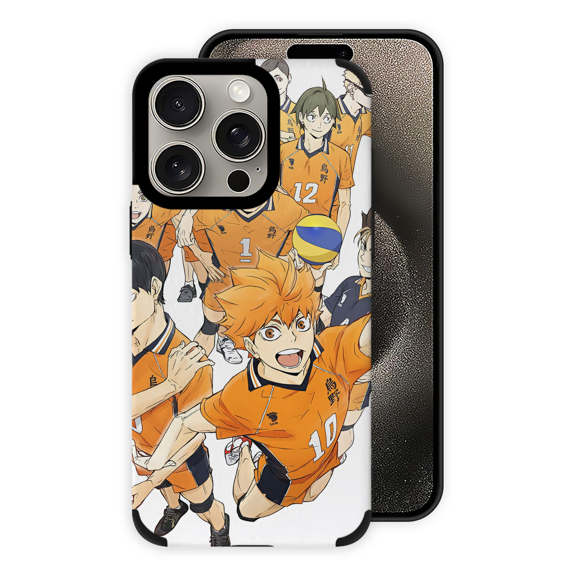 （画像用） ハイキュー!! Haikyu!! 【iPhone15ProMax対応】 PUレザー スマホケース 耐衝撃＆黄変防止