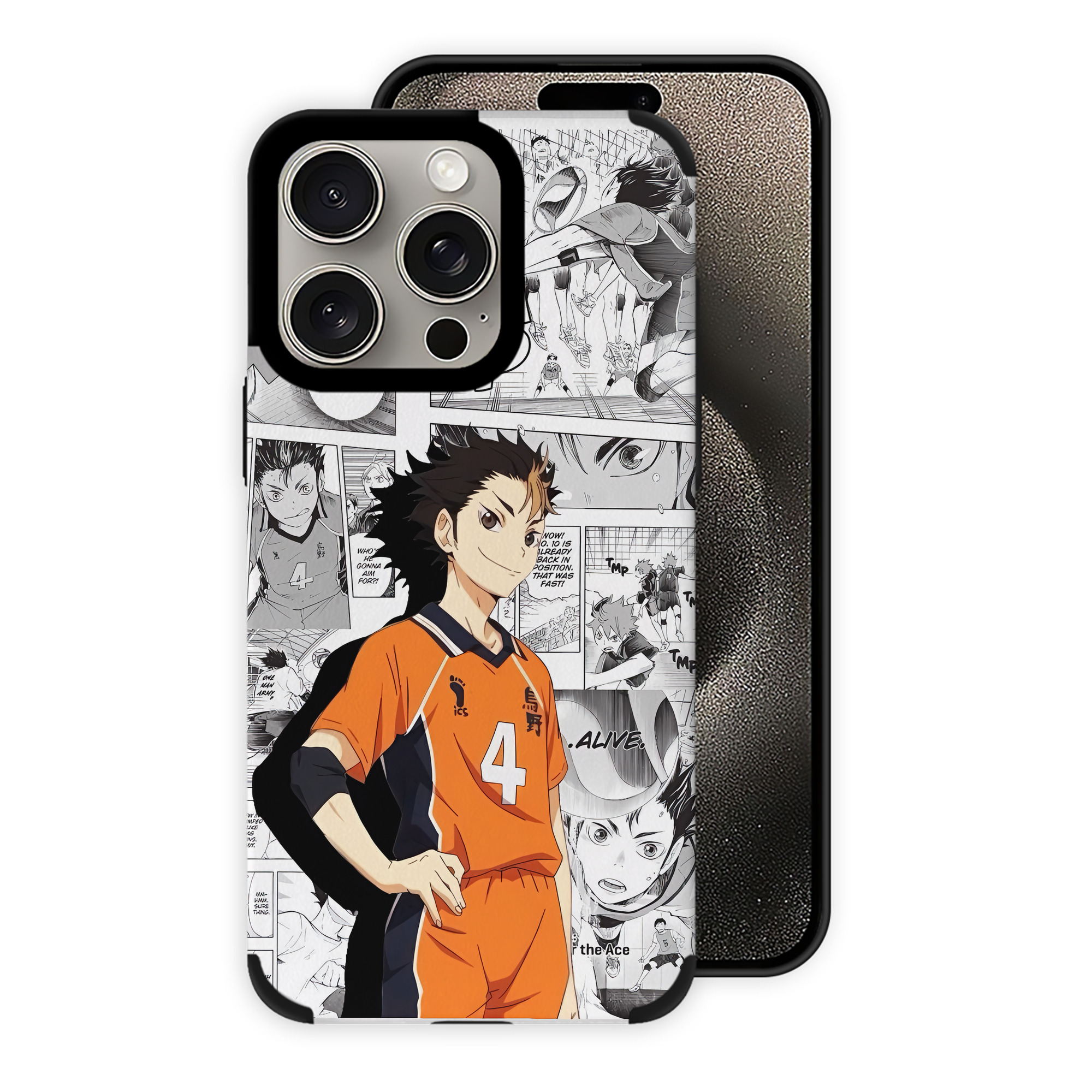 （画像用） ハイキュー!! Haikyu!! 【iPhone15ProMax対応】 PUレザー スマホケース 耐衝撃＆黄変防止