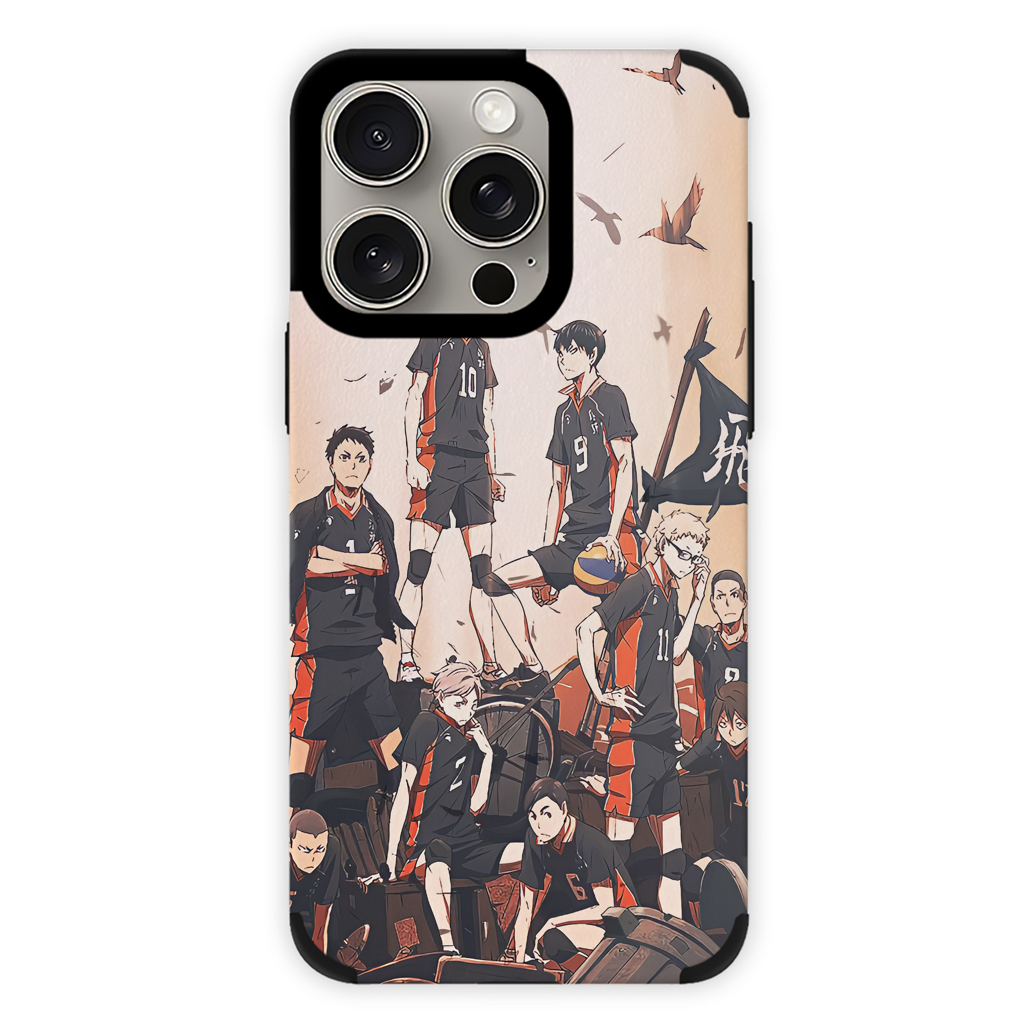 （画像用） ハイキュー!! Haikyu!! 【iPhone15ProMax対応】 PUレザー スマホケース 耐衝撃＆黄変防止