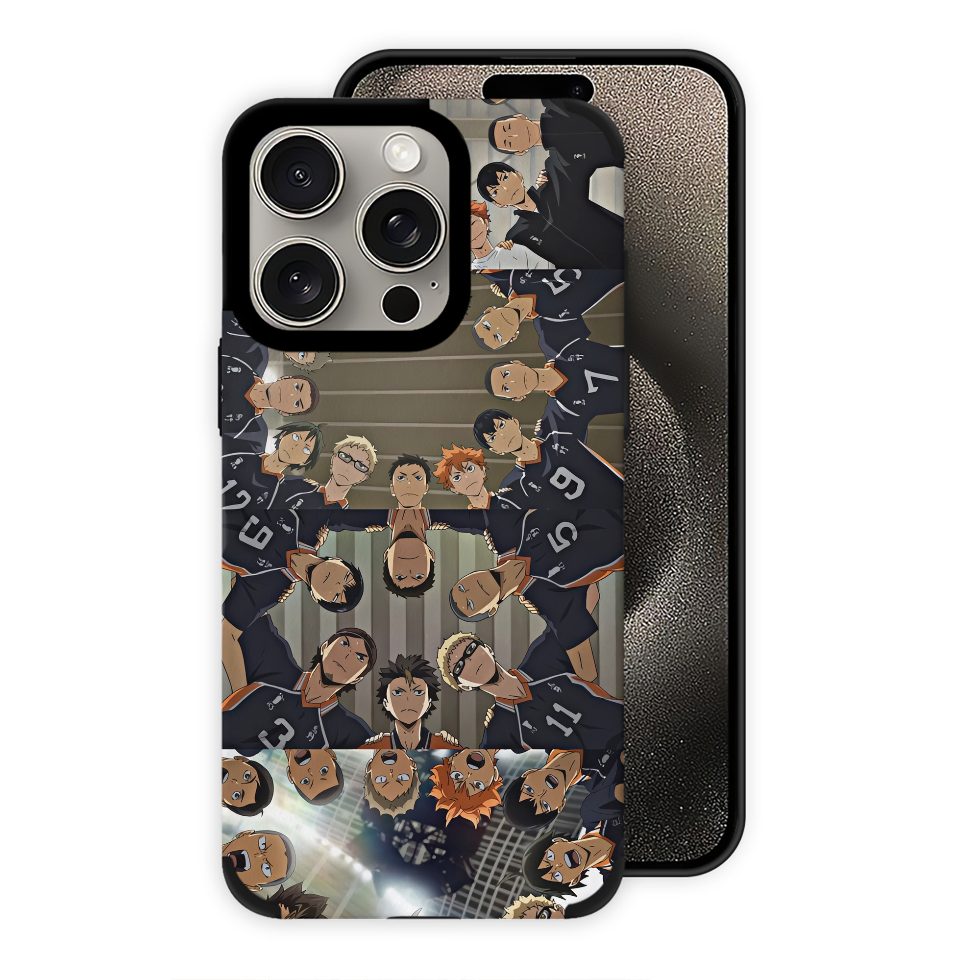 （画像用） ハイキュー!! Haikyu!! 【iPhone15ProMax対応】 PUレザー スマホケース 耐衝撃＆黄変防止
