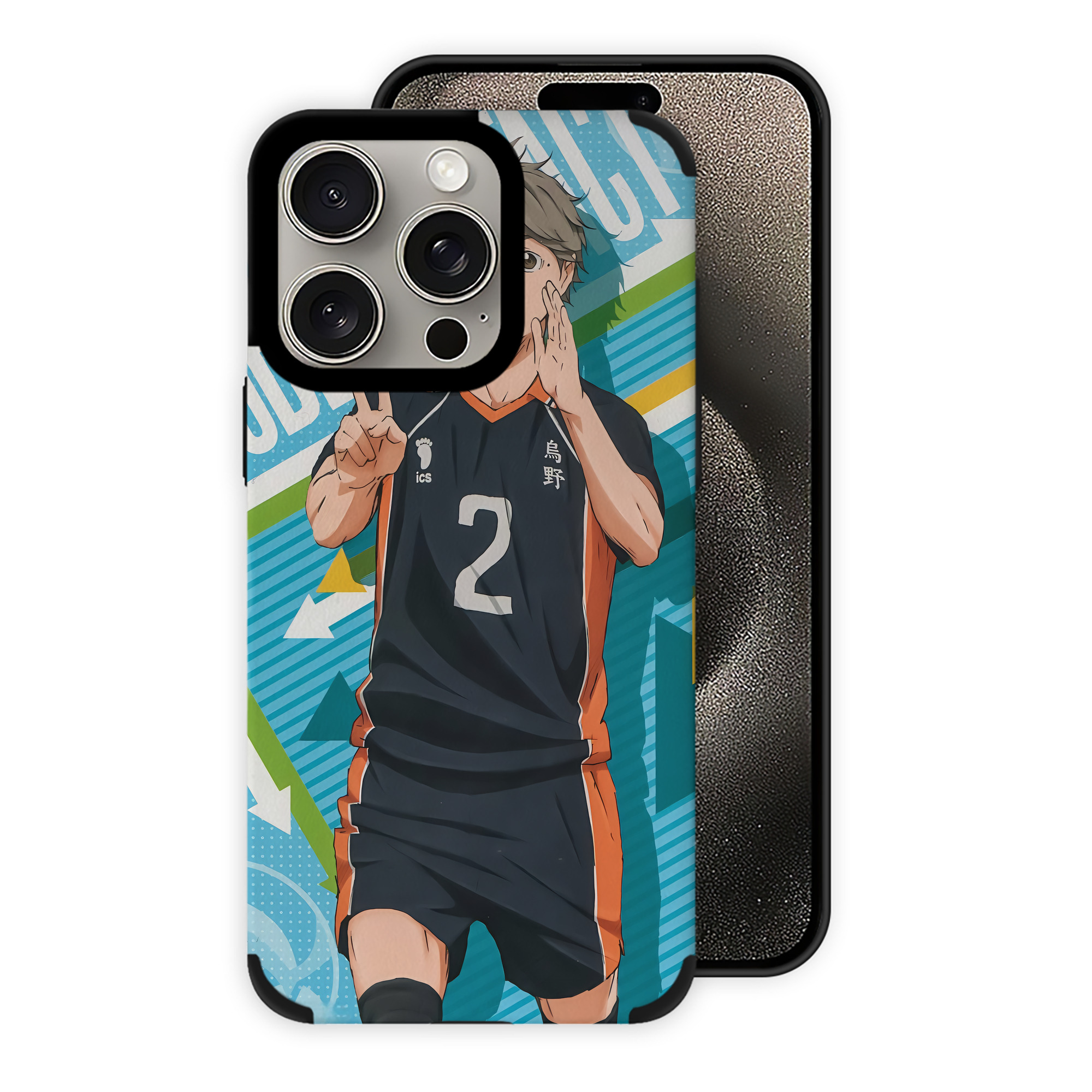 （画像用） ハイキュー!! Haikyu!! 【iPhone15ProMax対応】 PUレザー スマホケース 耐衝撃＆黄変防止