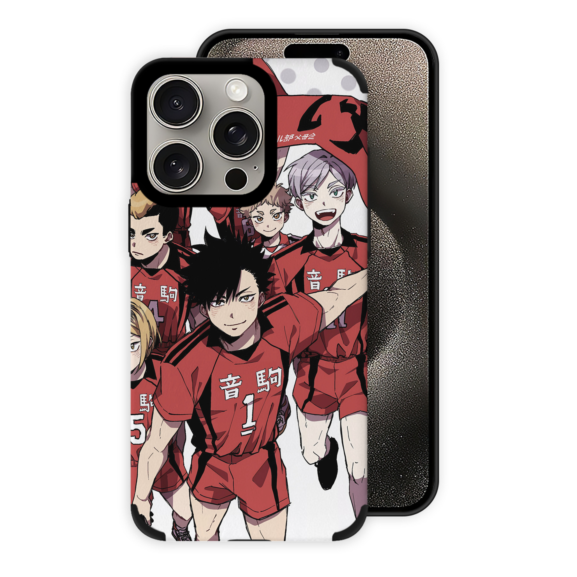 （画像用） ハイキュー!! Haikyu!! 【iPhone15ProMax対応】 PUレザー スマホケース 耐衝撃＆黄変防止
