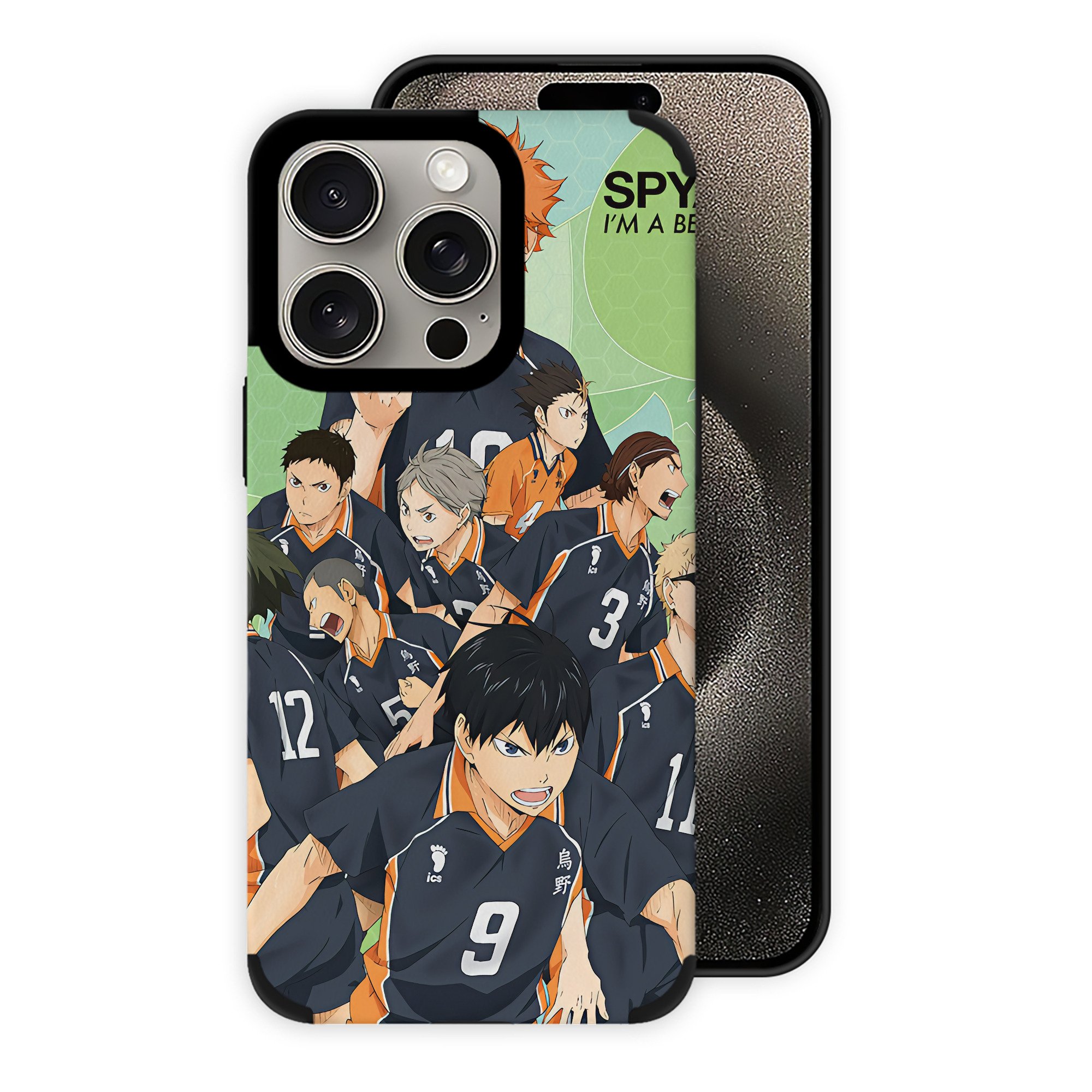 （画像用） ハイキュー!! Haikyu!! 【iPhone15ProMax対応】 PUレザー スマホケース 耐衝撃＆黄変防止