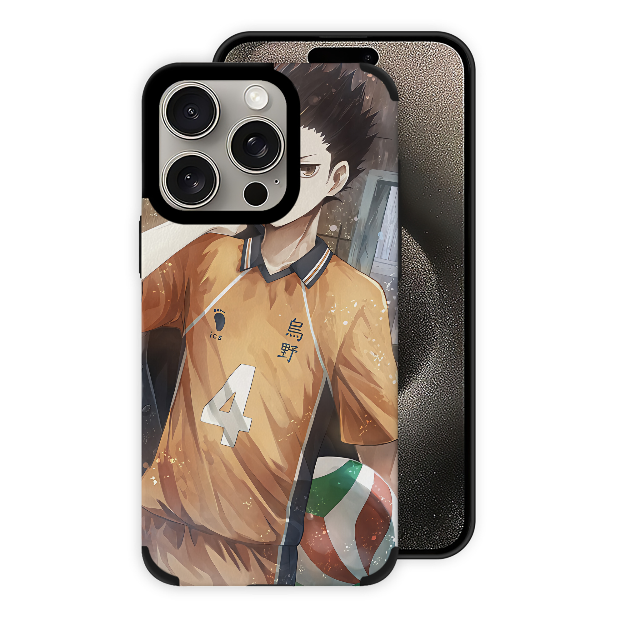 （画像用） ハイキュー!! Haikyu!! 【iPhone15ProMax対応】 PUレザー スマホケース 耐衝撃＆黄変防止