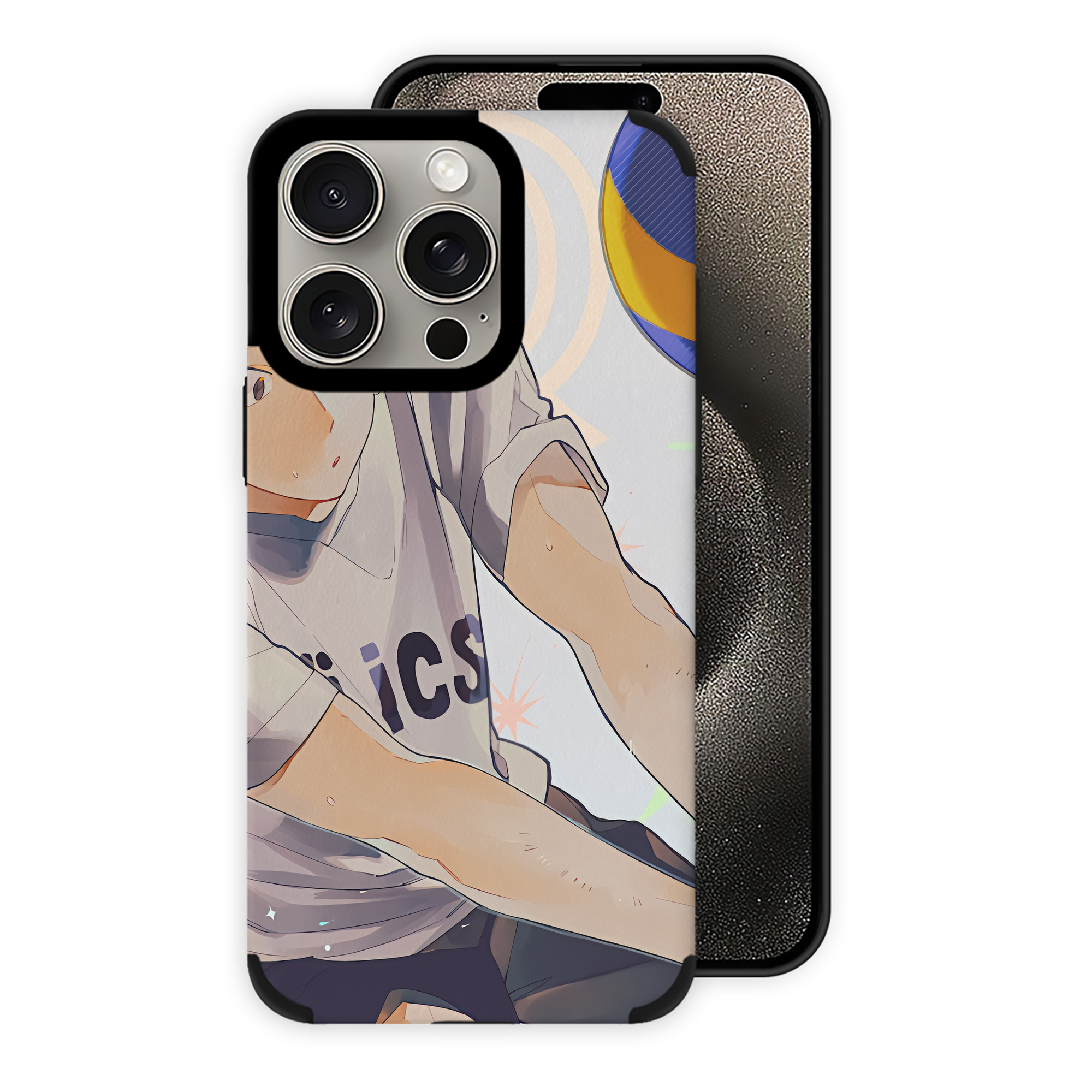 （画像用） ハイキュー!! Haikyu!! 【iPhone15ProMax対応】 PUレザー スマホケース 耐衝撃＆黄変防止