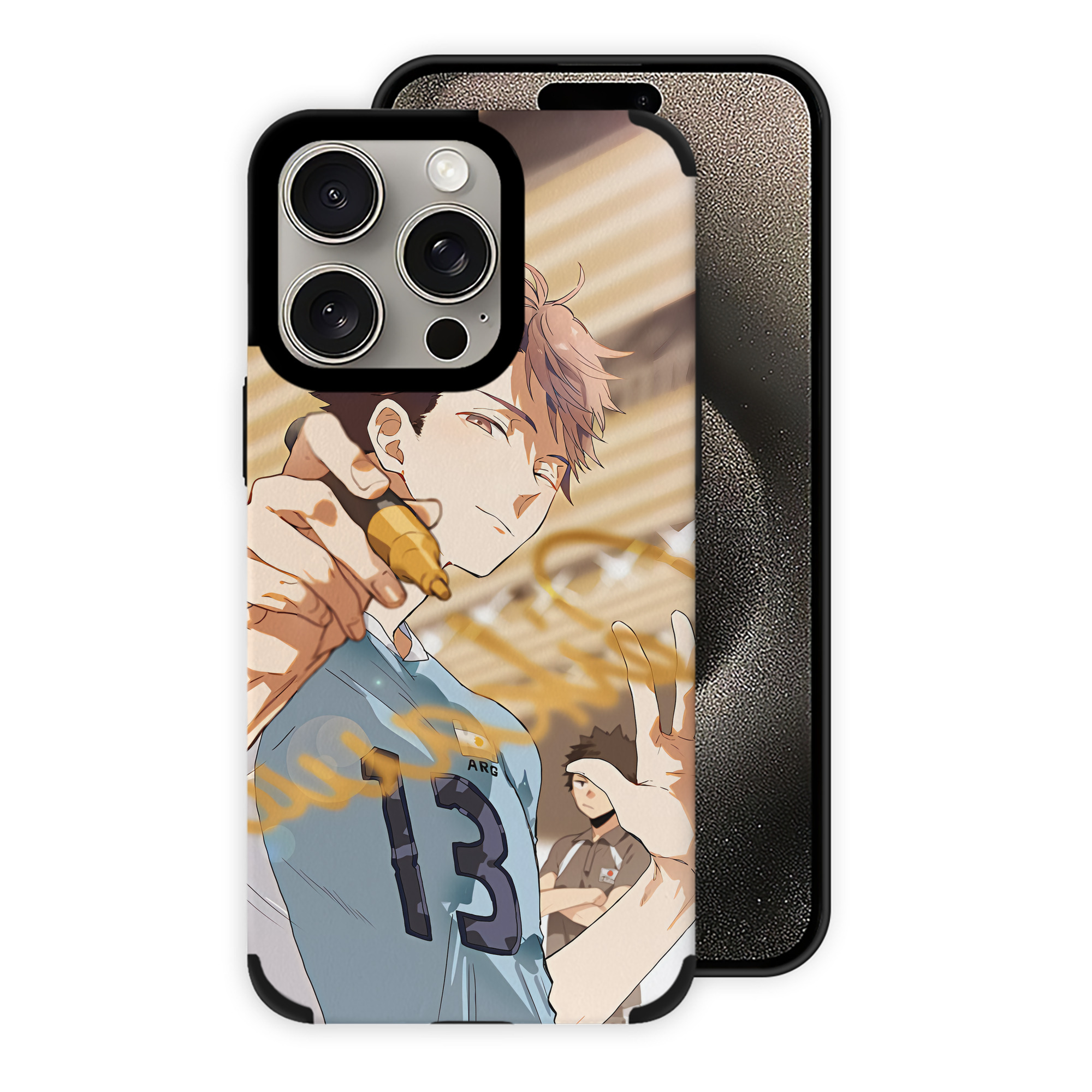 （画像用） ハイキュー!! Haikyu!! 【iPhone15ProMax対応】 PUレザー スマホケース 耐衝撃＆黄変防止