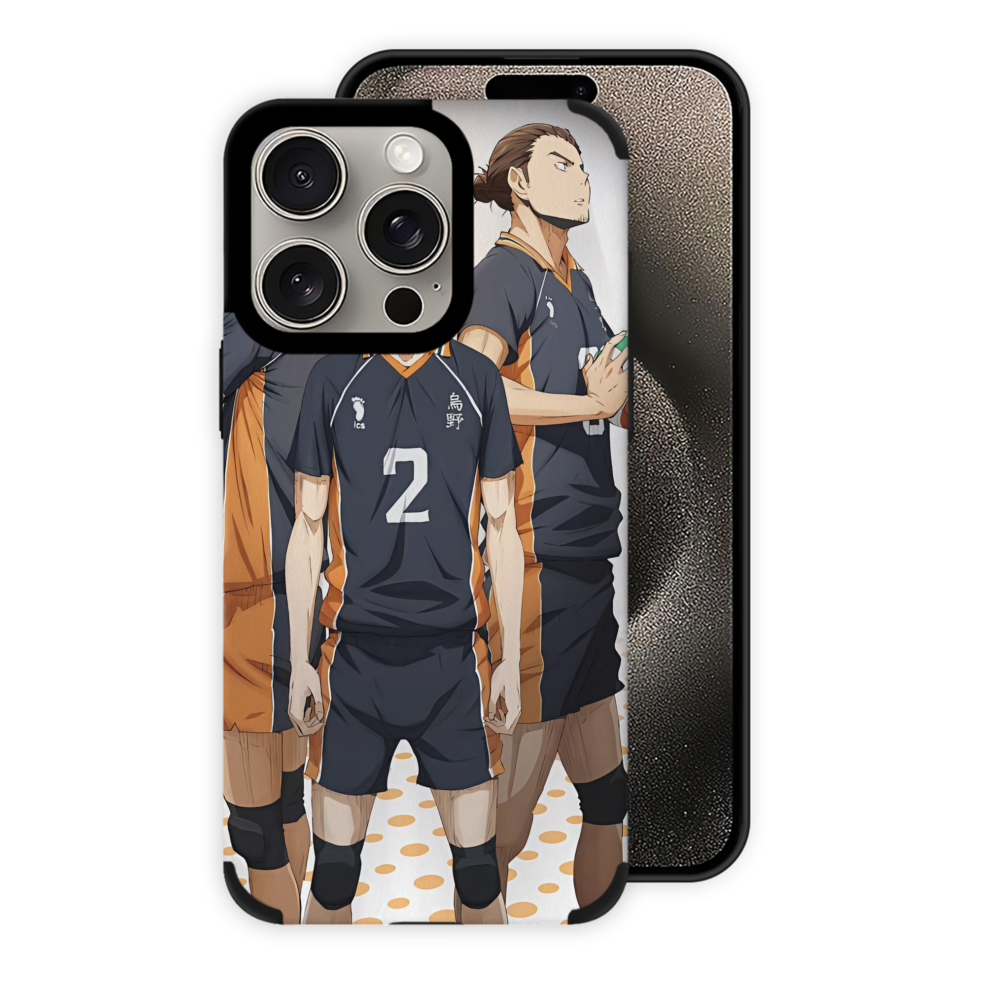 （画像用） ハイキュー!! Haikyu!! 【iPhone15ProMax対応】 PUレザー スマホケース 耐衝撃＆黄変防止