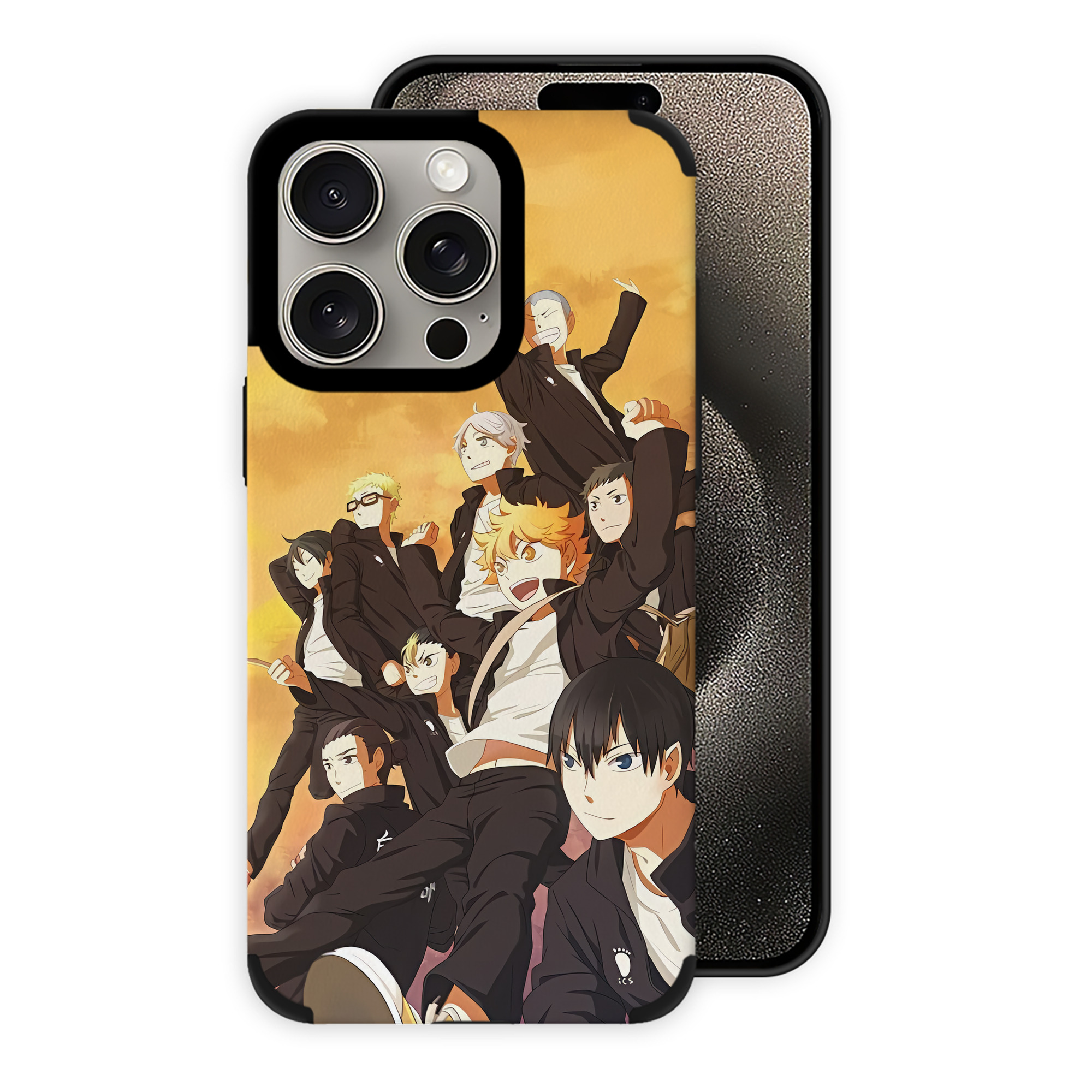 （画像用） ハイキュー!! Haikyu!! 【iPhone15ProMax対応】 PUレザー スマホケース 耐衝撃＆黄変防止