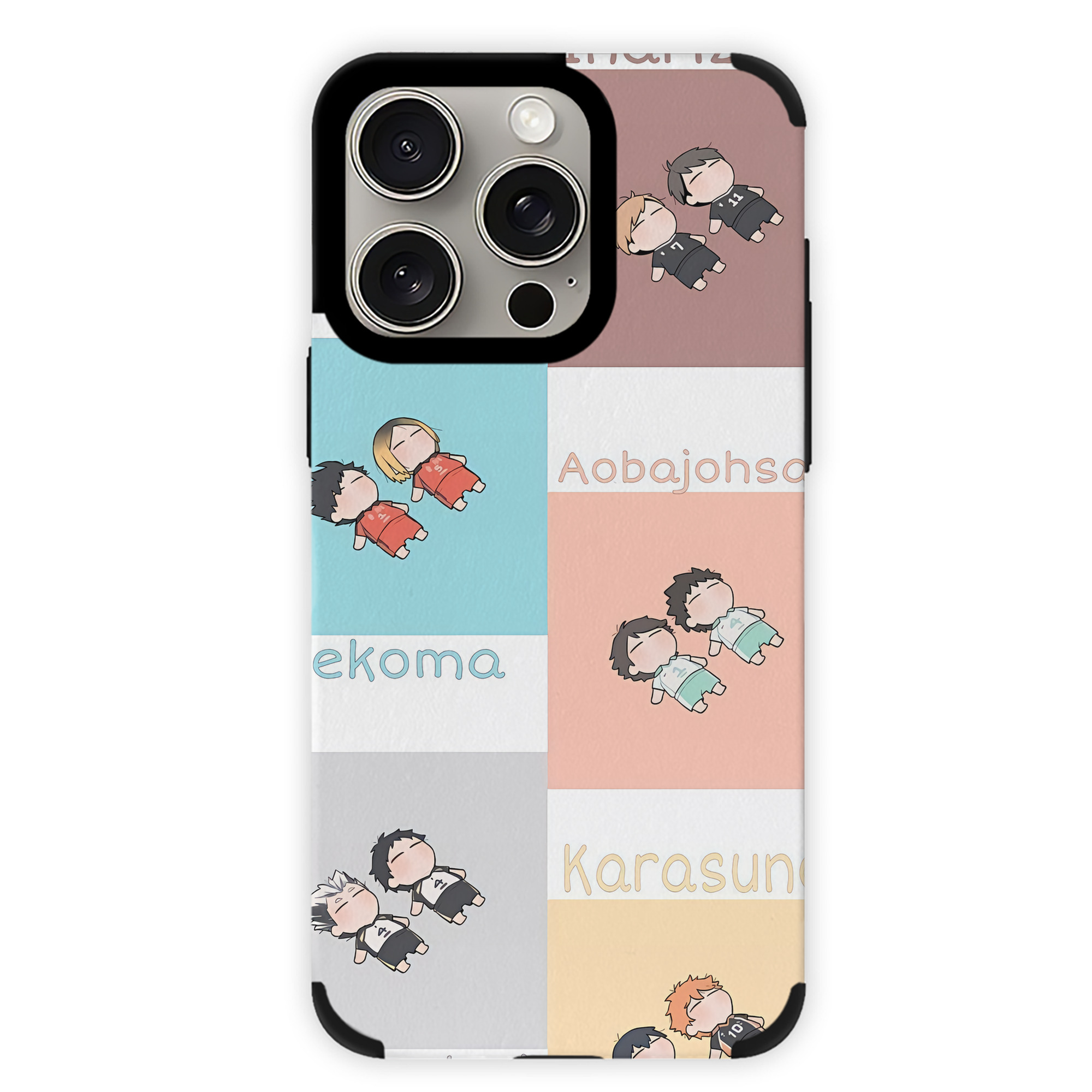 （画像用） ハイキュー!! Haikyu!! 【iPhone15ProMax対応】 PUレザー スマホケース 耐衝撃＆黄変防止