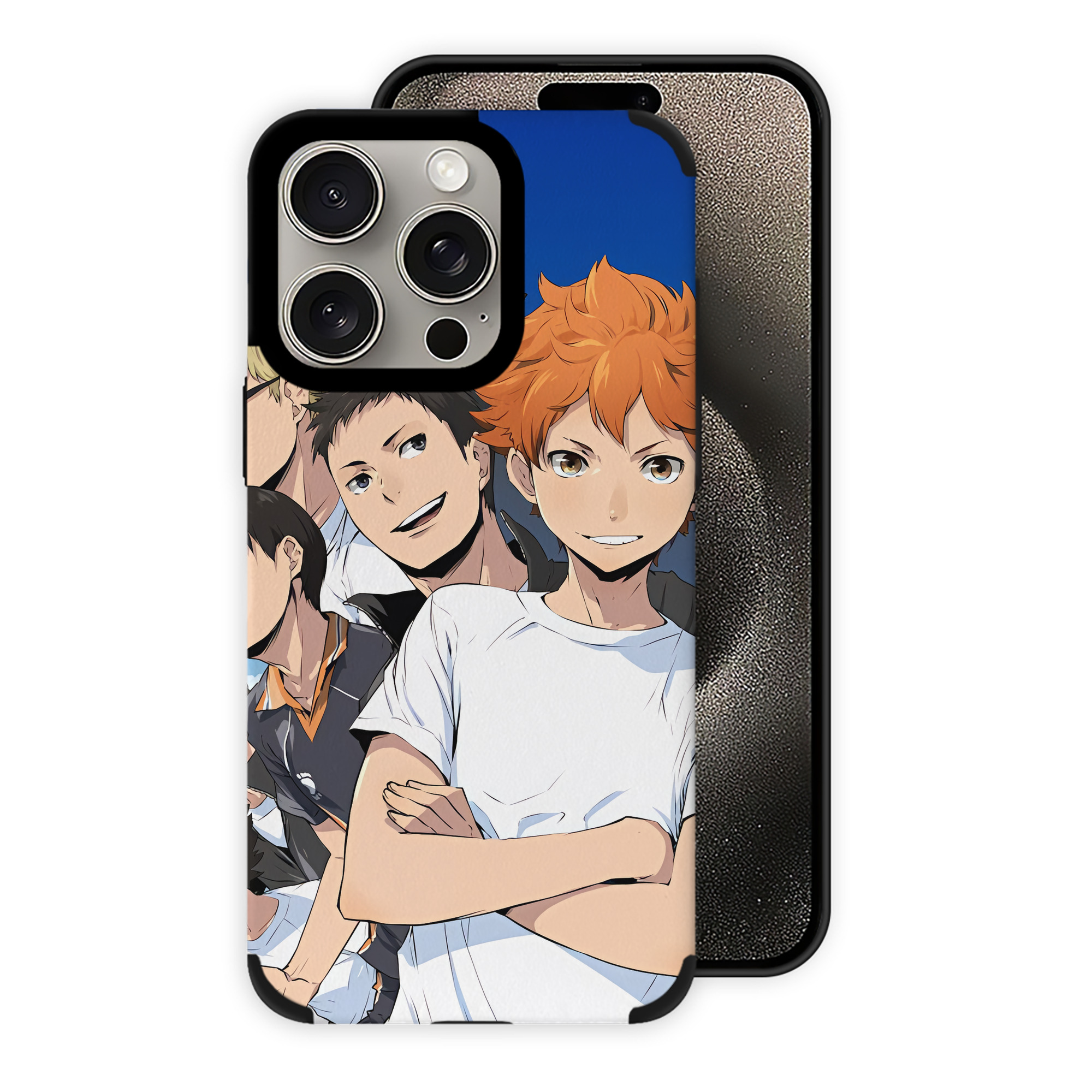 （画像用） ハイキュー!! Haikyu!! 【iPhone15ProMax対応】 PUレザー スマホケース 耐衝撃＆黄変防止