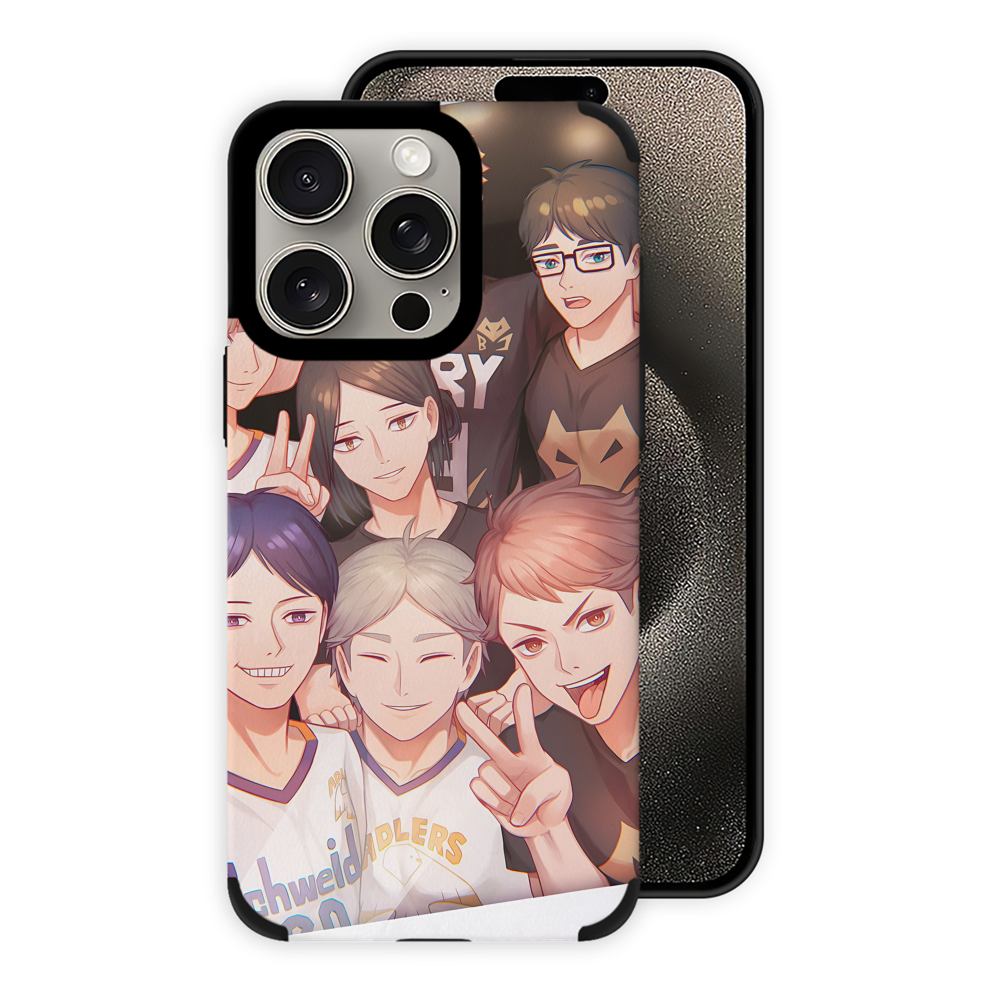 （画像用） ハイキュー!! Haikyu!! 【iPhone15ProMax対応】 PUレザー スマホケース 耐衝撃＆黄変防止