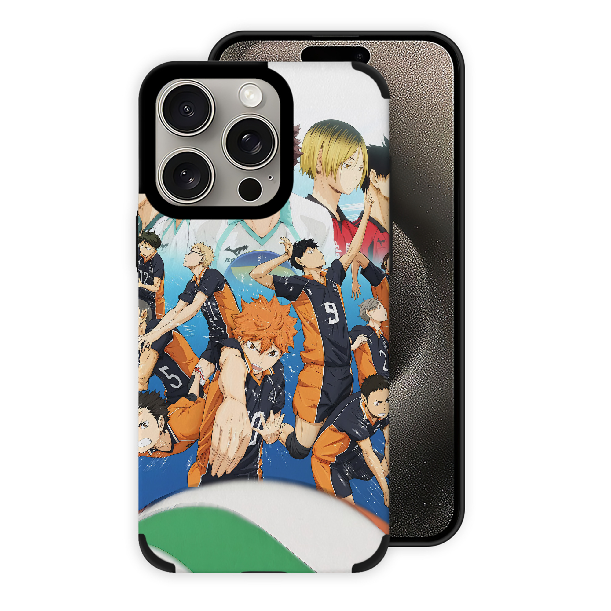 （画像用） ハイキュー!! Haikyu!! 【iPhone15ProMax対応】 PUレザー スマホケース 耐衝撃＆黄変防止