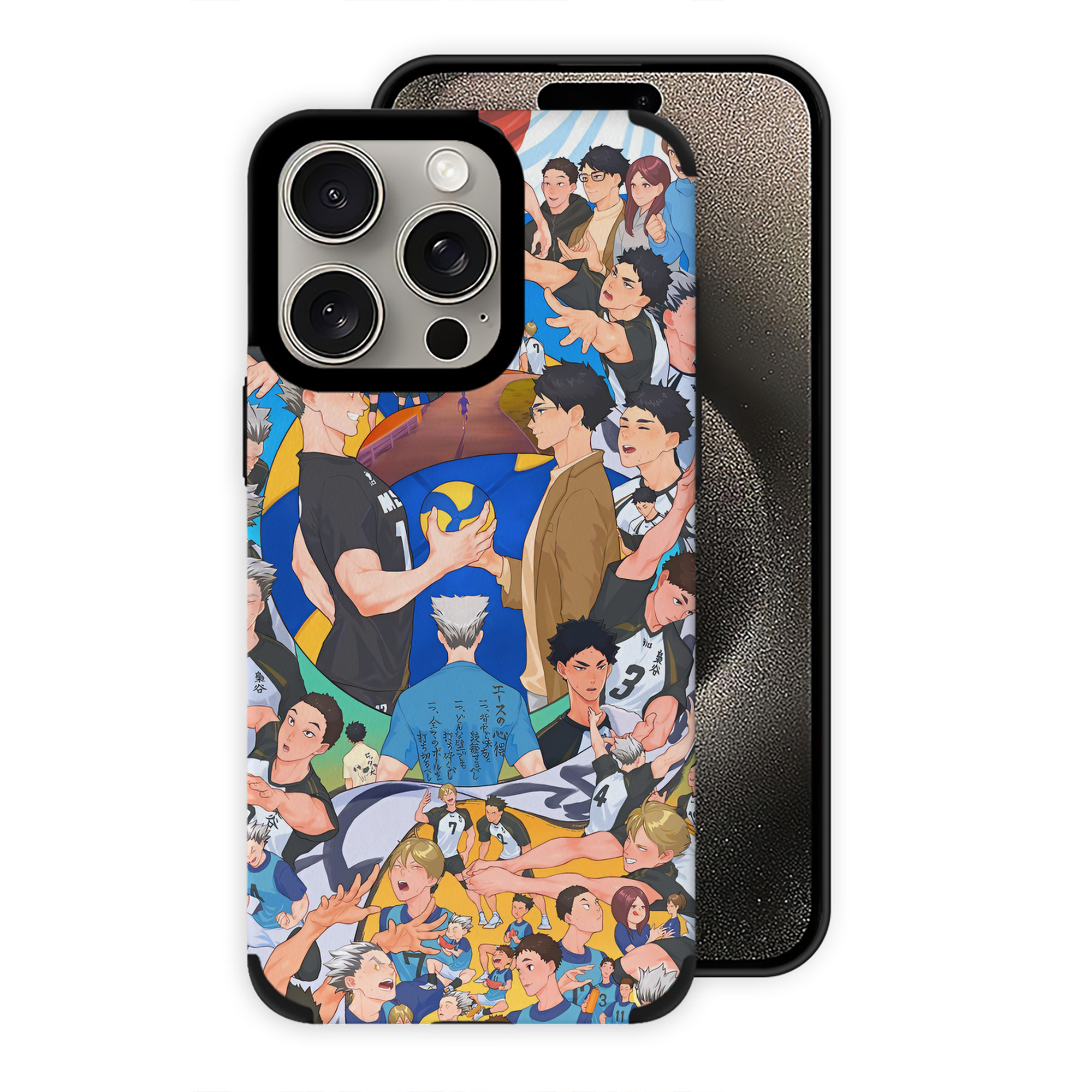 （画像用） ハイキュー!! Haikyu!! 【iPhone15ProMax対応】 PUレザー スマホケース 耐衝撃＆黄変防止