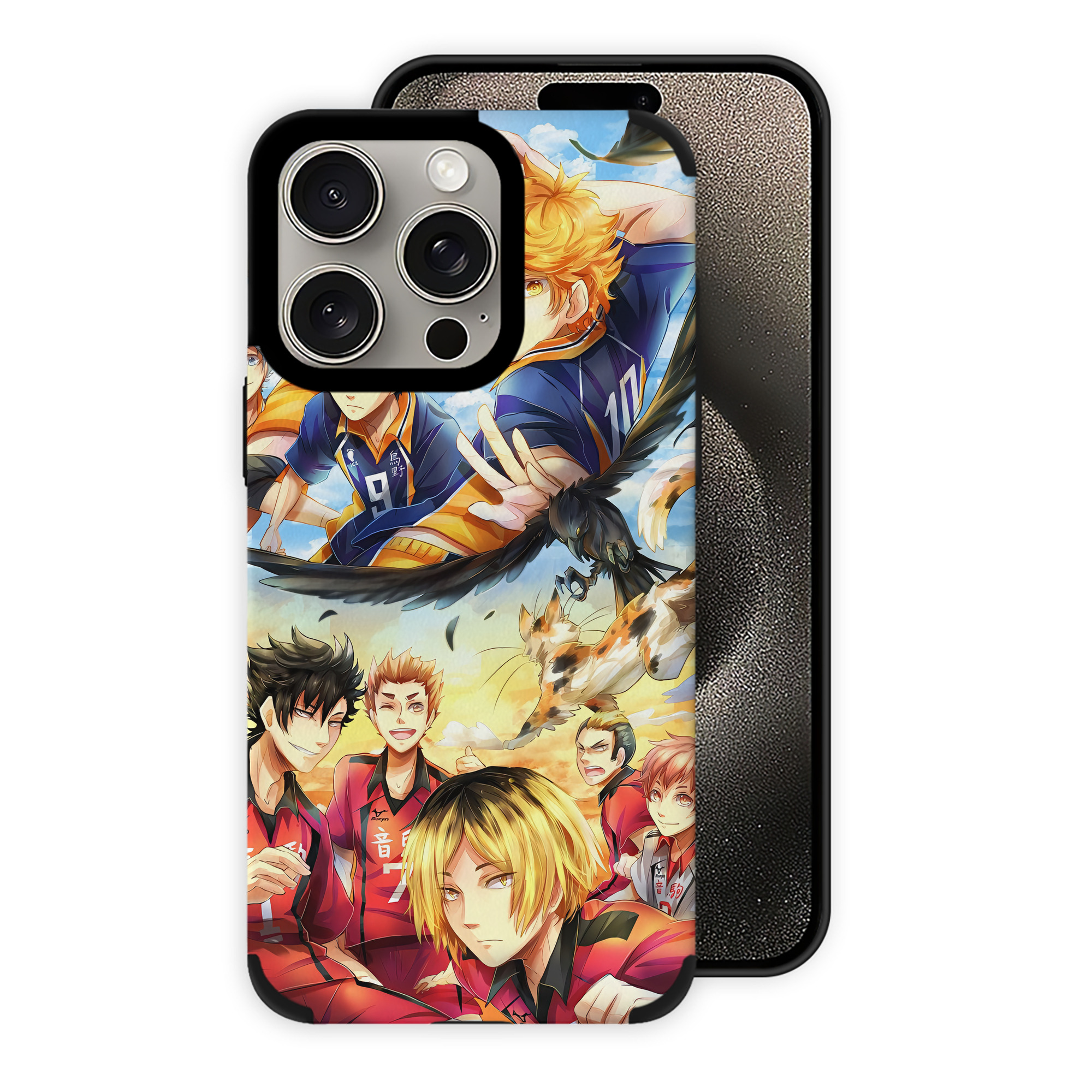 （画像用） ハイキュー!! Haikyu!! 【iPhone15ProMax対応】 PUレザー スマホケース 耐衝撃＆黄変防止