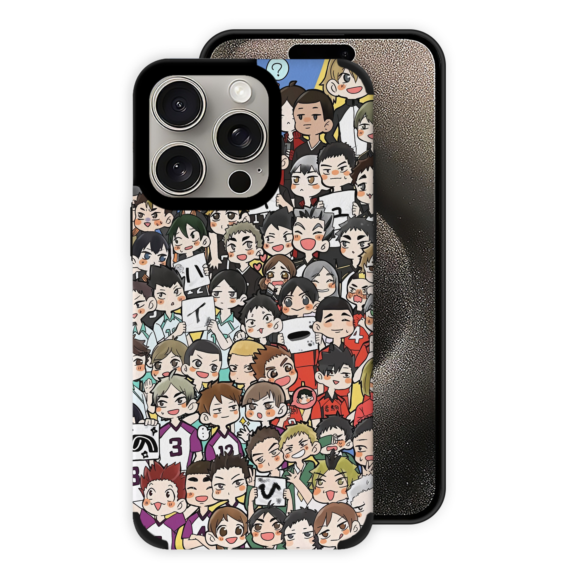 （画像用） ハイキュー!! Haikyu!! 【iPhone15ProMax対応】 PUレザー スマホケース 耐衝撃＆黄変防止