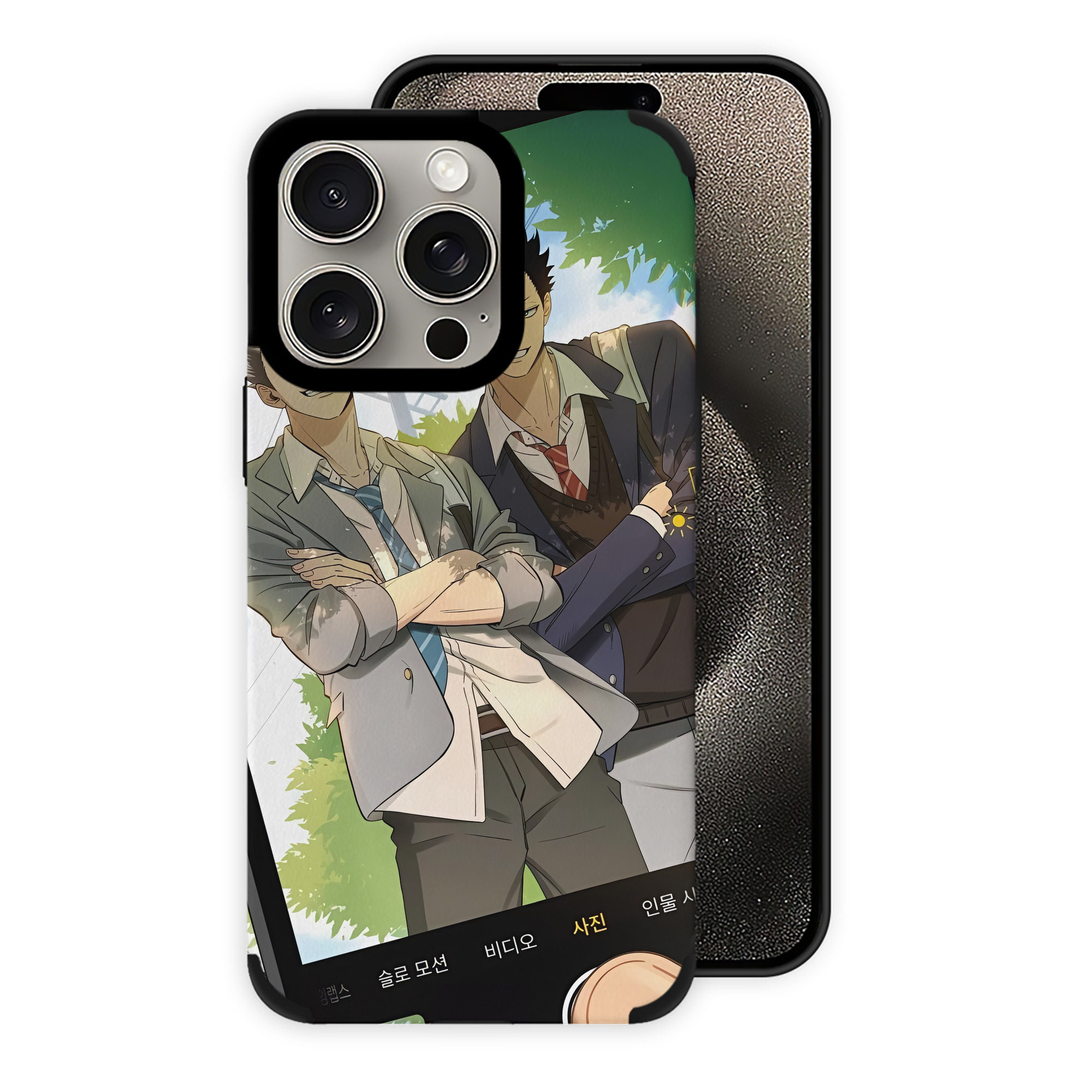 （画像用） ハイキュー!! Haikyu!! 【iPhone15ProMax対応】 PUレザー スマホケース 耐衝撃＆黄変防止