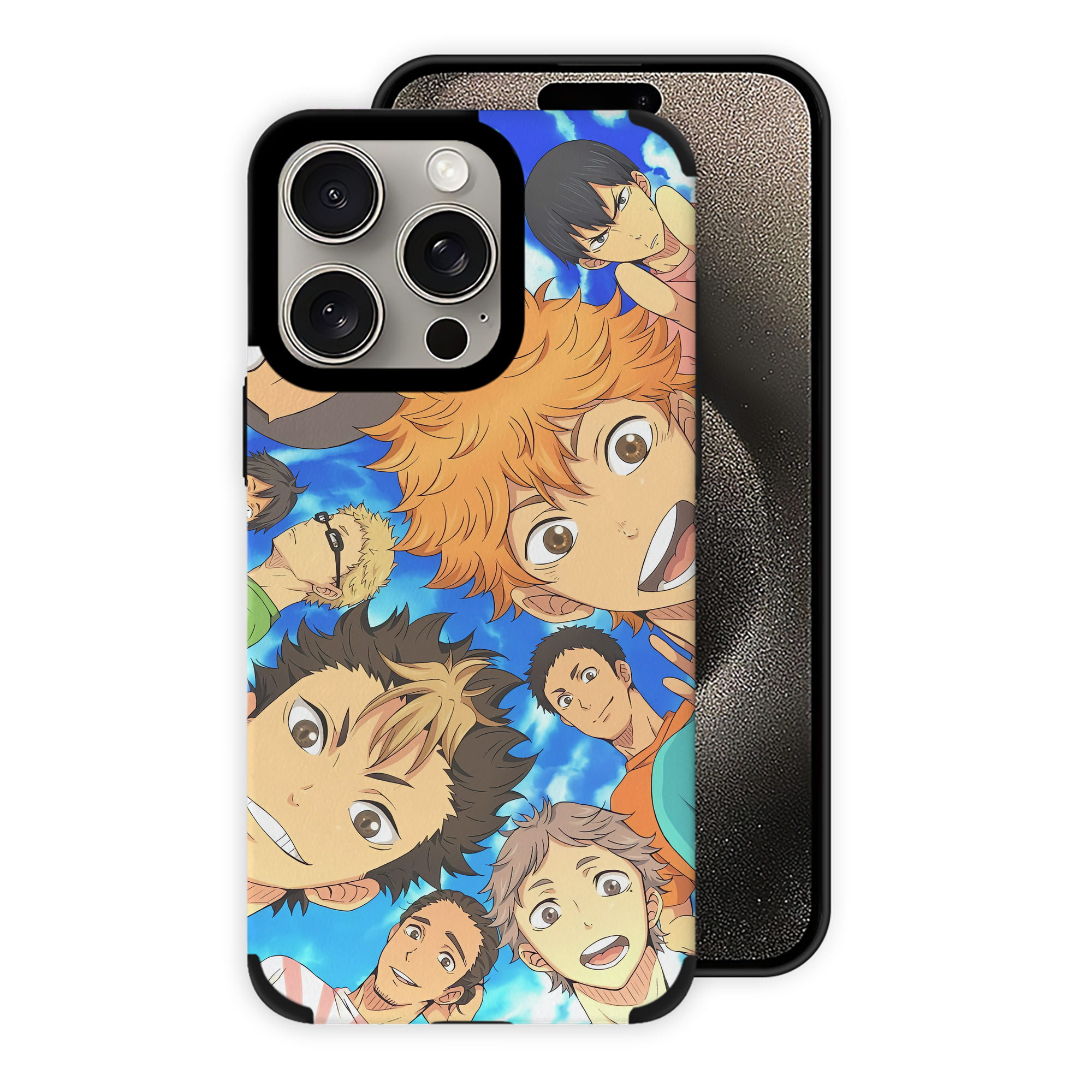（画像用） ハイキュー!! Haikyu!! 【iPhone15ProMax対応】 PUレザー スマホケース 耐衝撃＆黄変防止