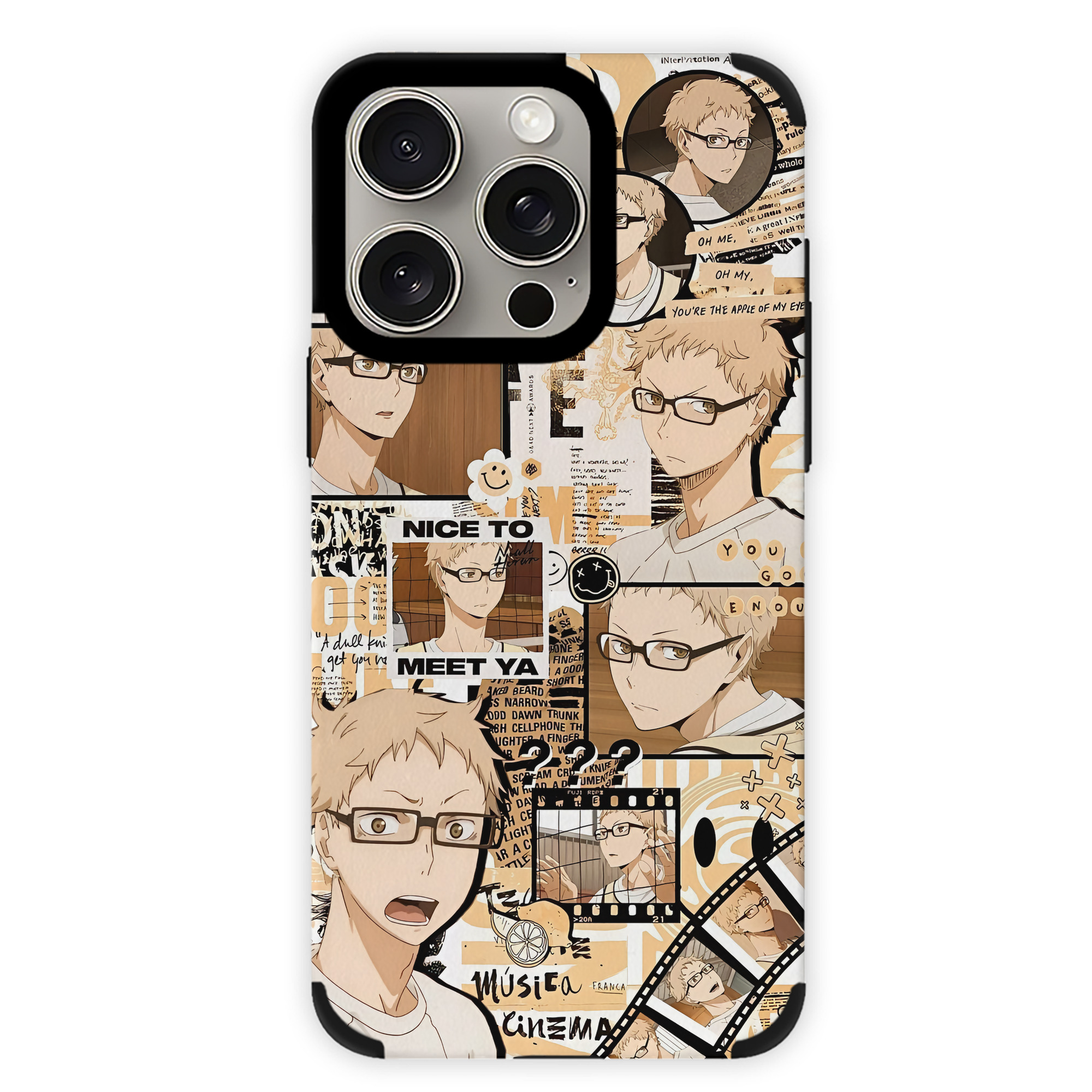 （画像用） ハイキュー!! Haikyu!! 【iPhone15ProMax対応】 PUレザー スマホケース 耐衝撃＆黄変防止