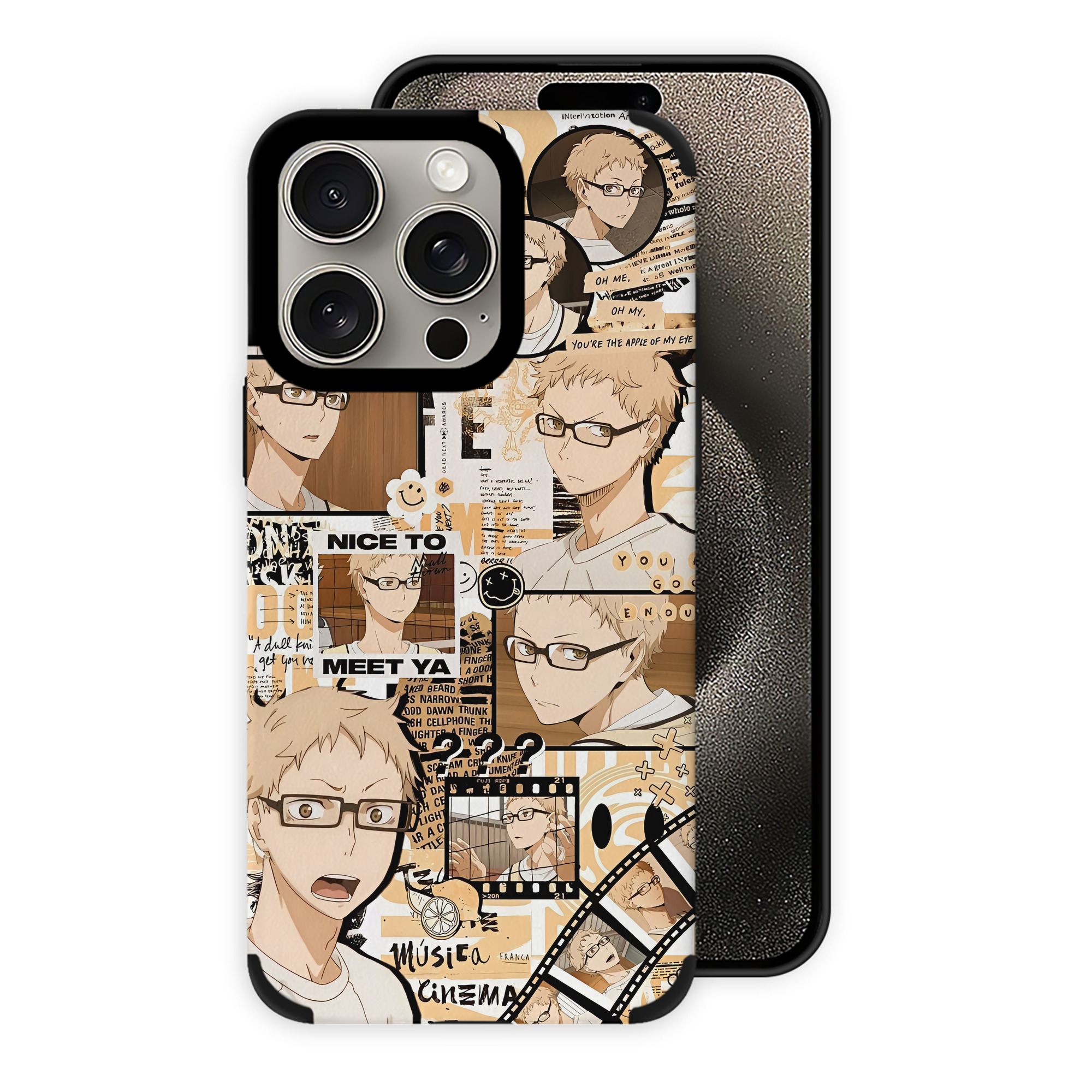（画像用） ハイキュー!! Haikyu!! 【iPhone15ProMax対応】 PUレザー スマホケース 耐衝撃＆黄変防止
