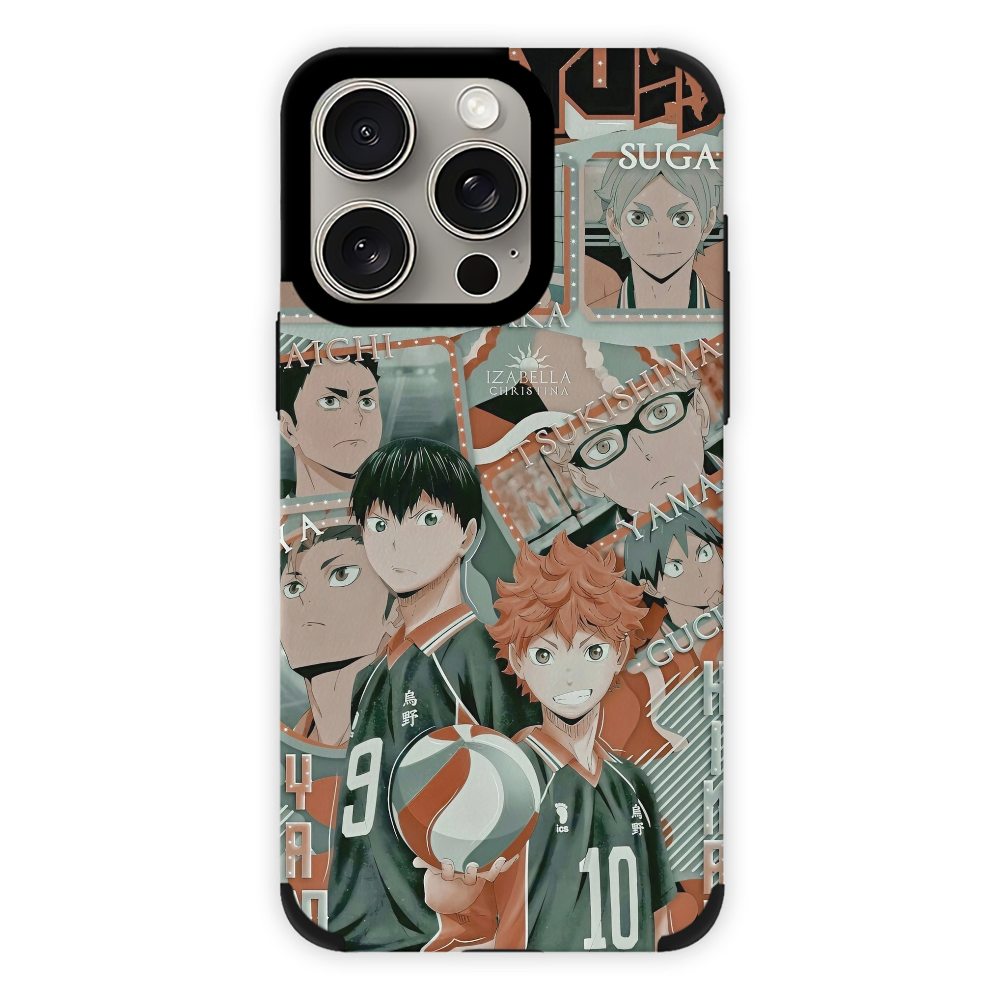 （画像用） ハイキュー!! Haikyu!! 【iPhone15ProMax対応】 PUレザー スマホケース 耐衝撃＆黄変防止