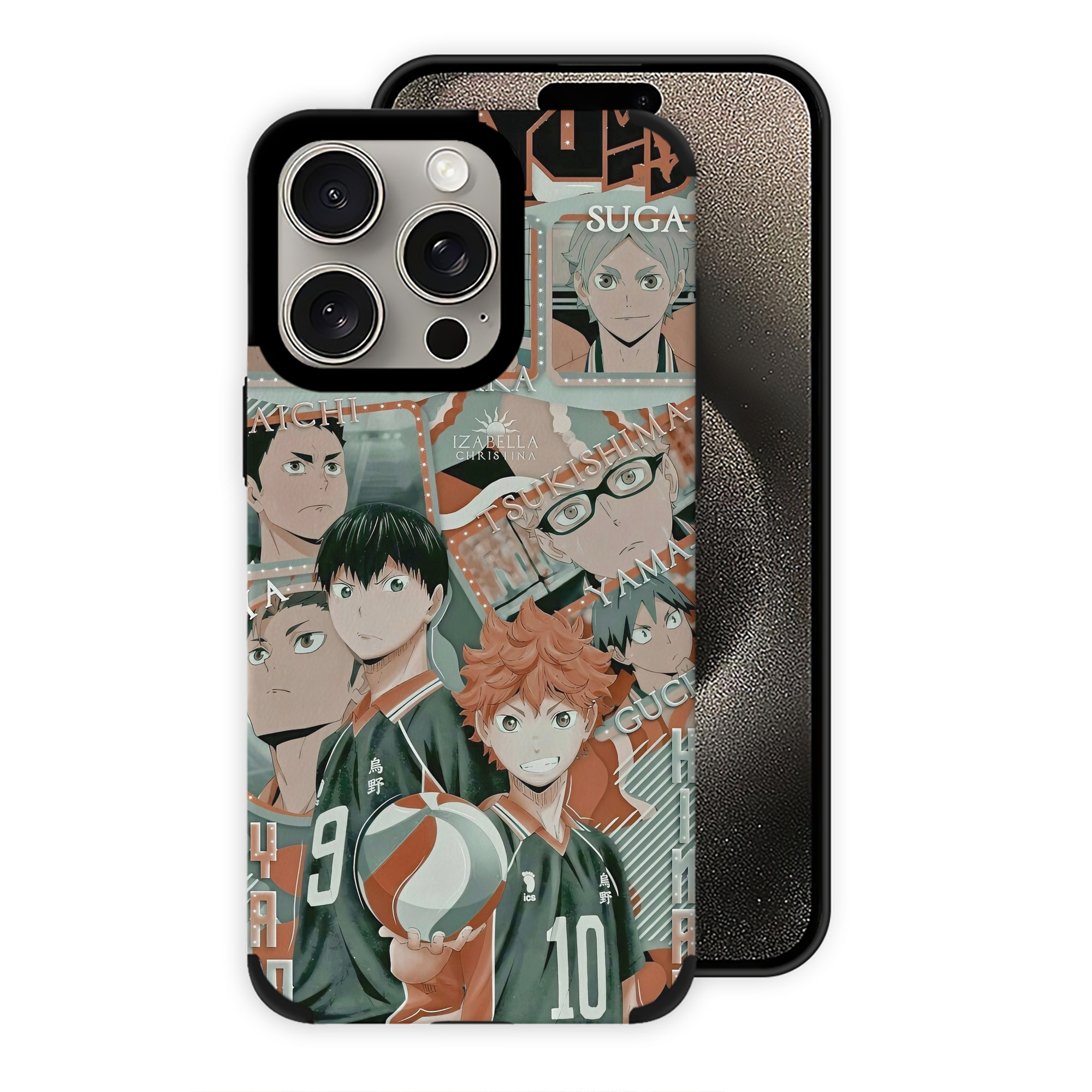 （画像用） ハイキュー!! Haikyu!! 【iPhone15ProMax対応】 PUレザー スマホケース 耐衝撃＆黄変防止