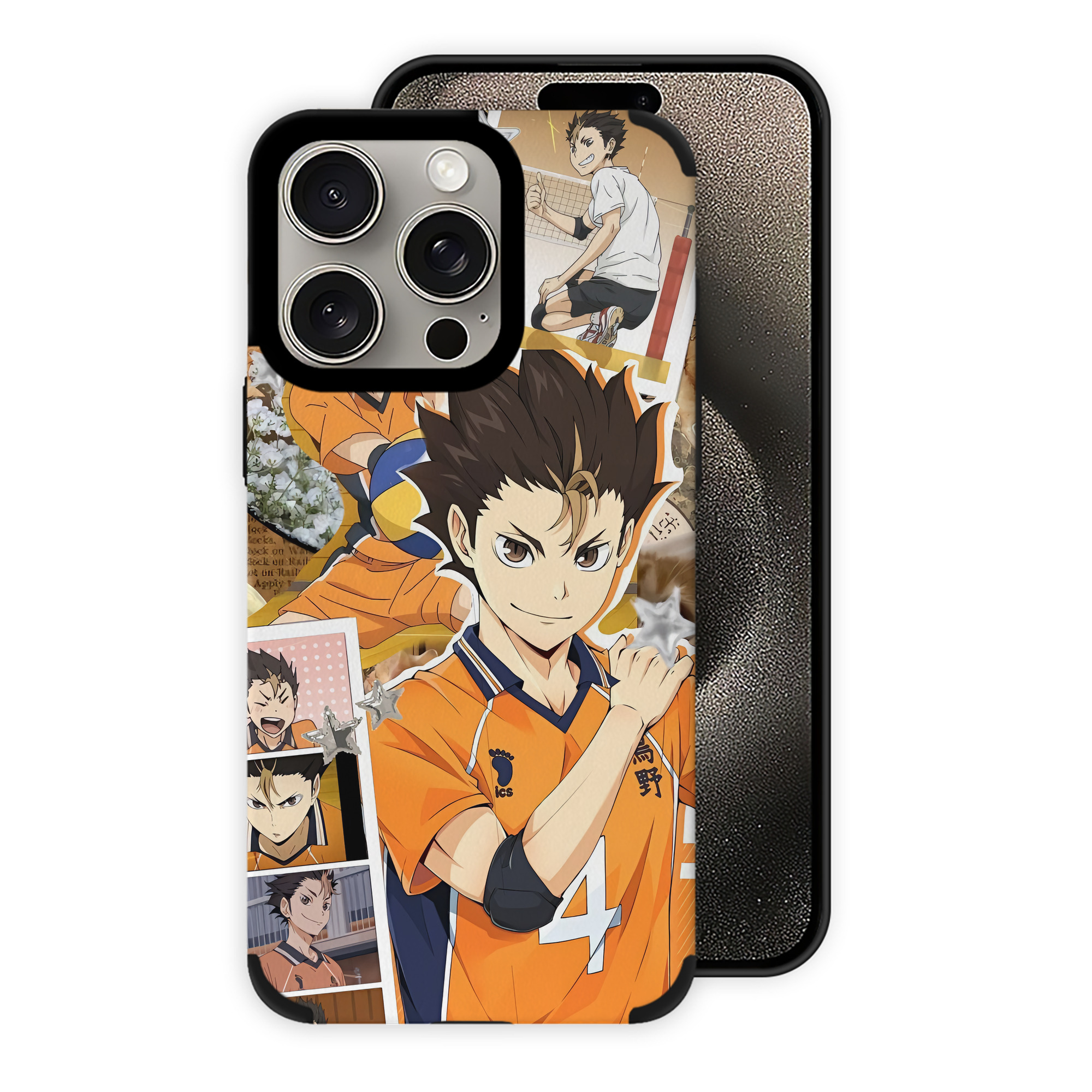 （画像用） ハイキュー!! Haikyu!! 【iPhone15ProMax対応】 PUレザー スマホケース 耐衝撃＆黄変防止