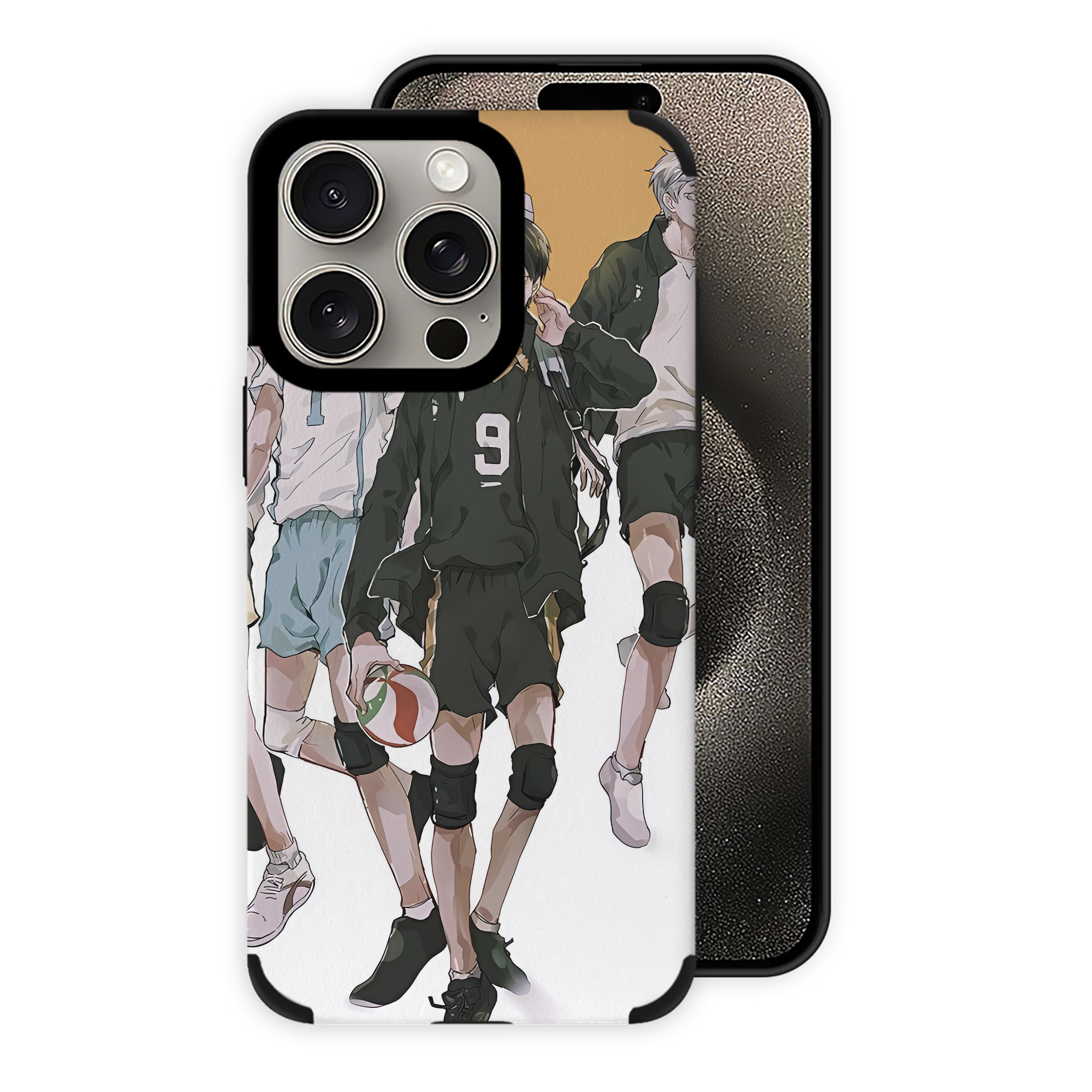 （画像用） ハイキュー!! Haikyu!! 【iPhone15ProMax対応】 PUレザー スマホケース 耐衝撃＆黄変防止