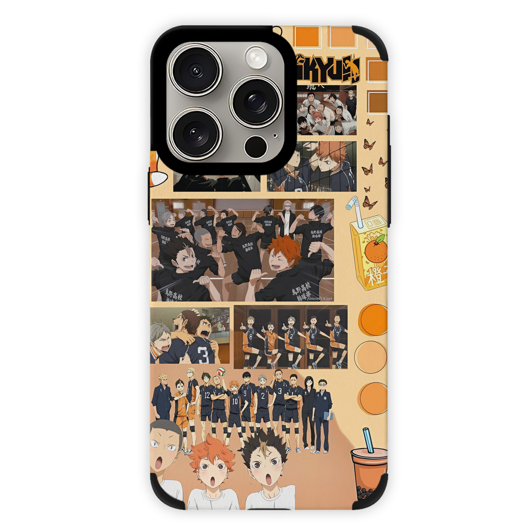 （画像用） ハイキュー!! Haikyu!! 【iPhone15ProMax対応】 PUレザー スマホケース 耐衝撃＆黄変防止