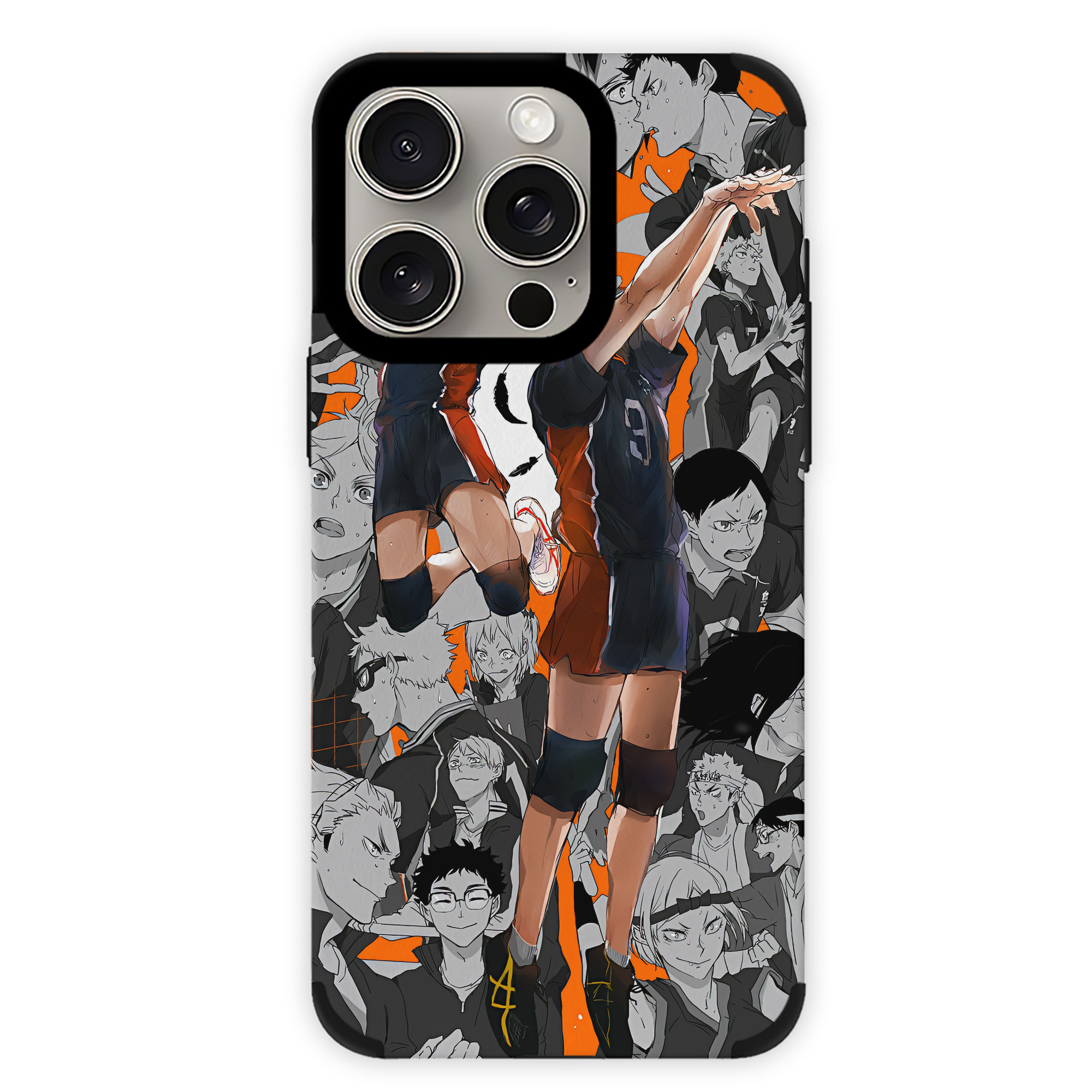 （画像用） ハイキュー!! Haikyu!! 【iPhone15ProMax対応】 PUレザー スマホケース 耐衝撃＆黄変防止
