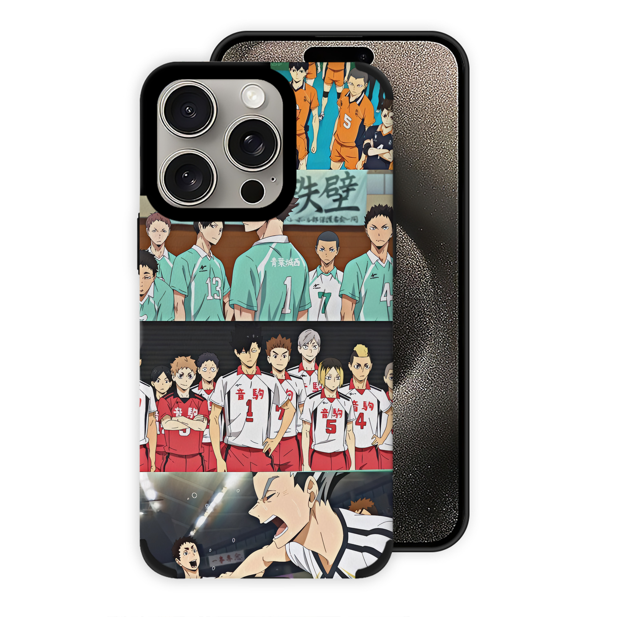 （画像用） ハイキュー!! Haikyu!! 【iPhone15ProMax対応】 PUレザー スマホケース 耐衝撃＆黄変防止