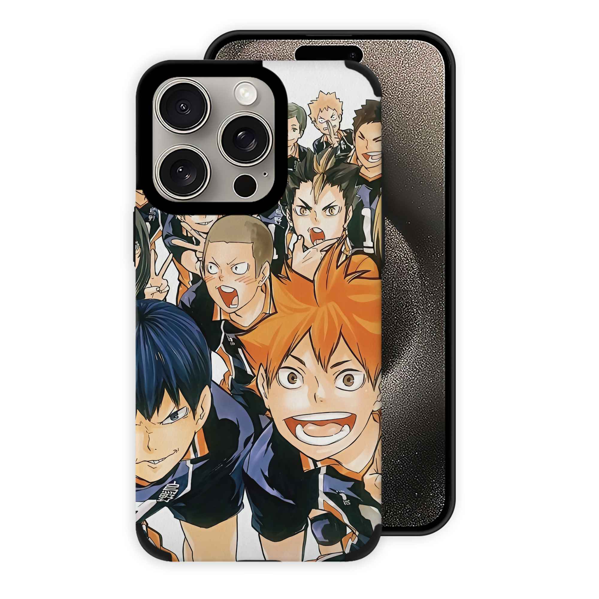 （画像用） ハイキュー!! Haikyu!! 【iPhone15ProMax対応】 PUレザー スマホケース 耐衝撃＆黄変防止