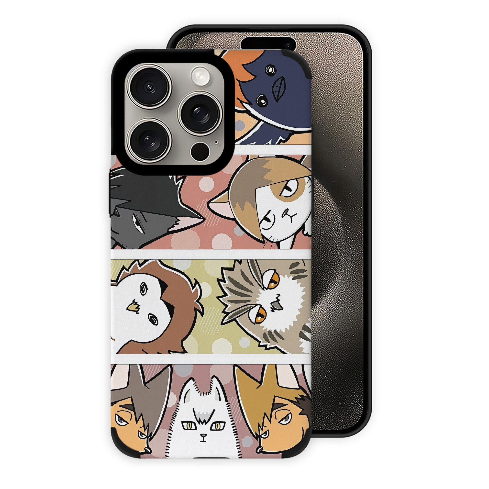 （画像用） ハイキュー!! Haikyu!! 【iPhone15ProMax対応】 PUレザー スマホケース 耐衝撃＆黄変防止