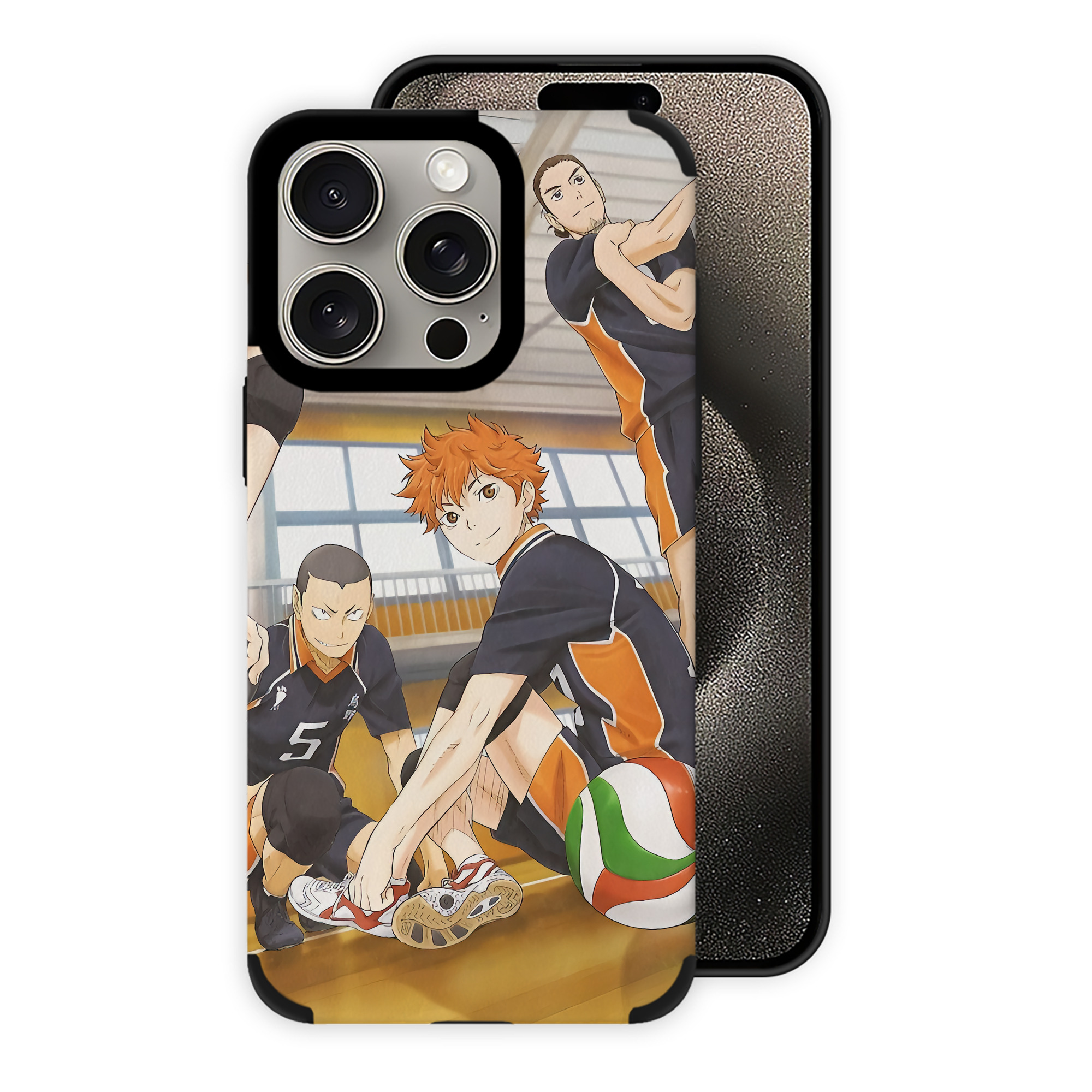 （画像用） ハイキュー!! Haikyu!! 【iPhone15ProMax対応】 PUレザー スマホケース 耐衝撃＆黄変防止