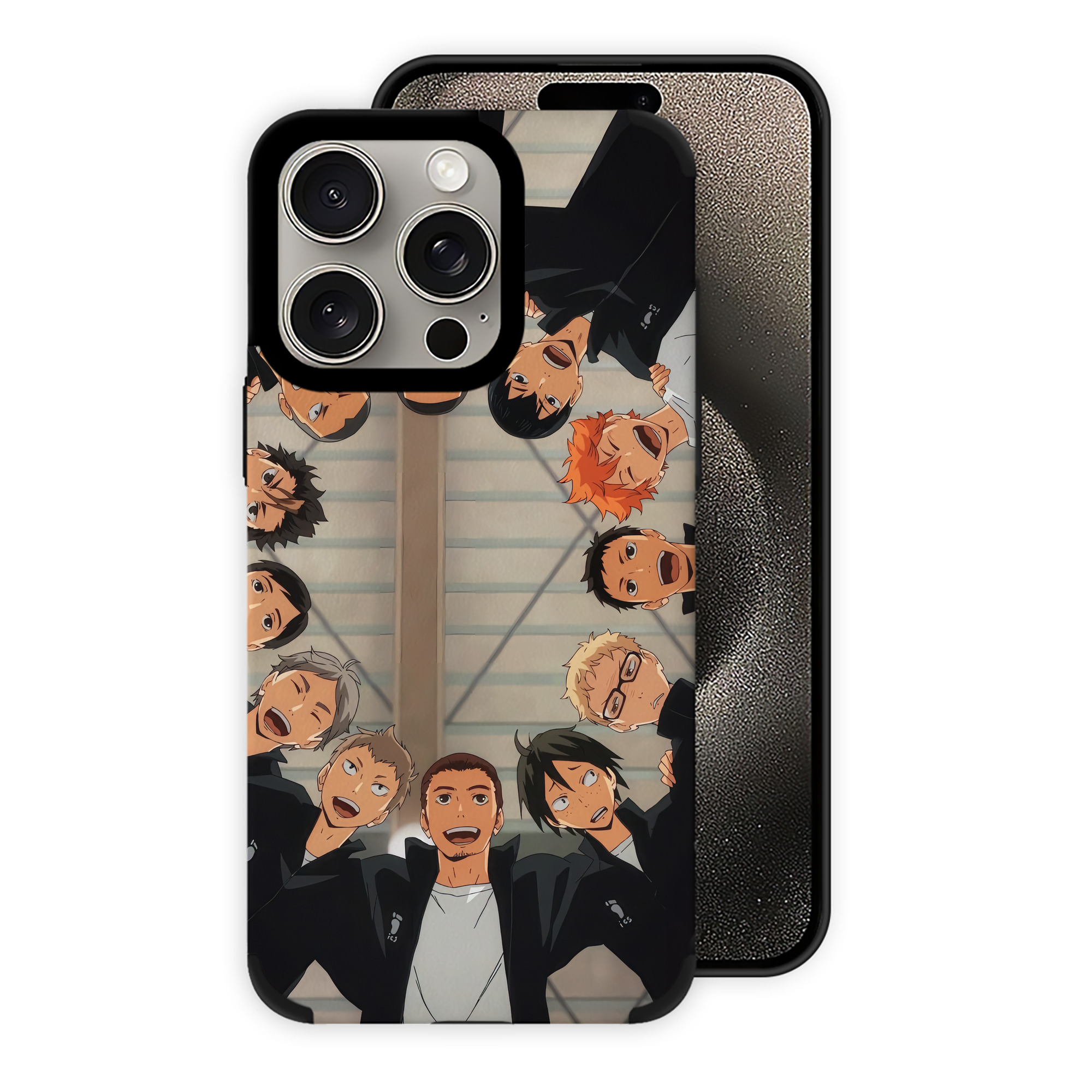 （画像用） ハイキュー!! Haikyu!! 【iPhone15ProMax対応】 PUレザー スマホケース 耐衝撃＆黄変防止