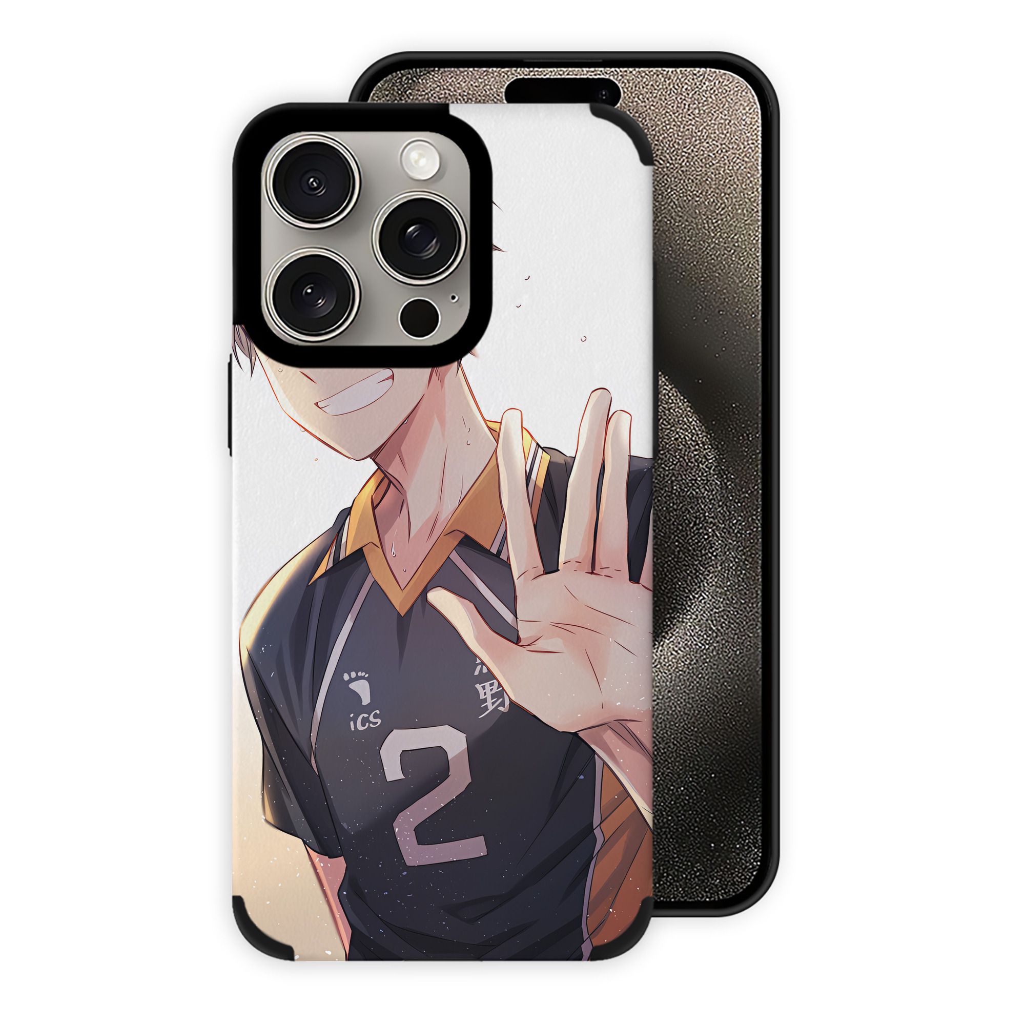 （画像用） ハイキュー!! Haikyu!! 【iPhone15ProMax対応】 PUレザー スマホケース 耐衝撃＆黄変防止