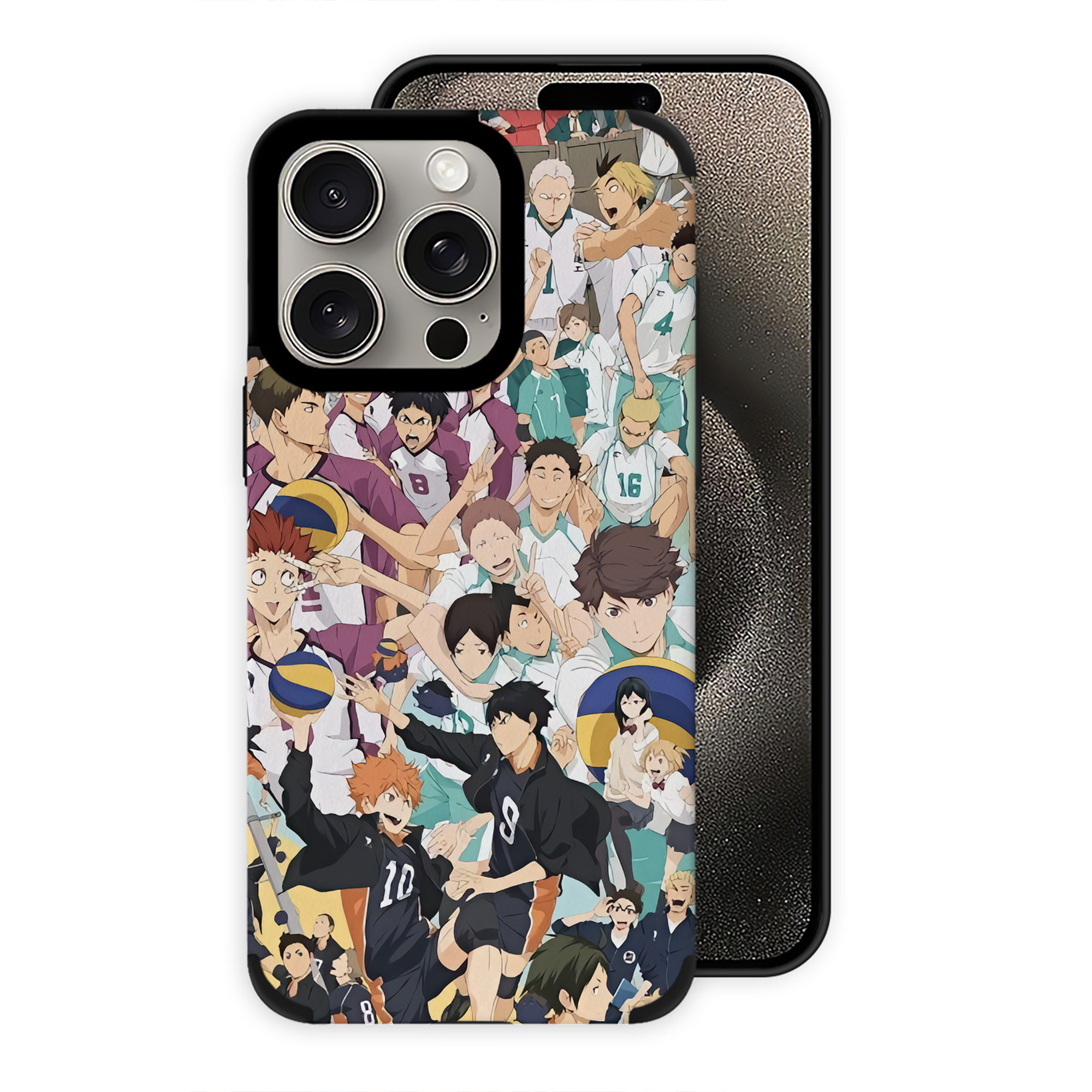 （画像用） ハイキュー!! Haikyu!! 【iPhone15ProMax対応】 PUレザー スマホケース 耐衝撃＆黄変防止