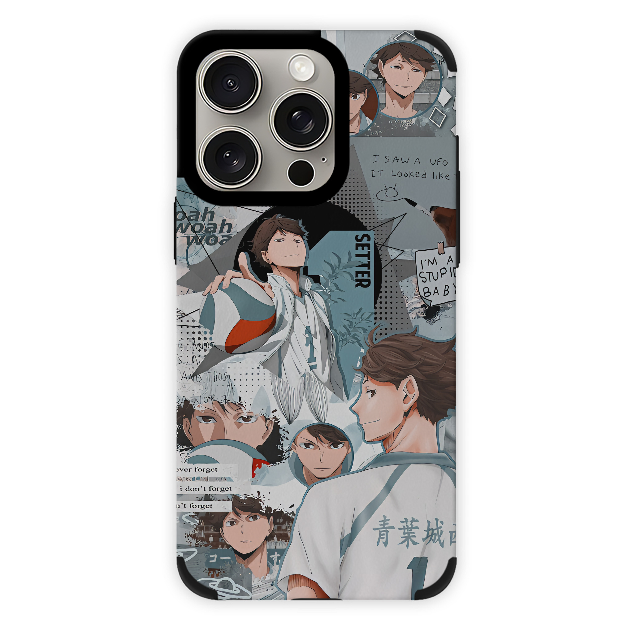 （画像用） ハイキュー!! Haikyu!! 【iPhone15ProMax対応】 PUレザー スマホケース 耐衝撃＆黄変防止