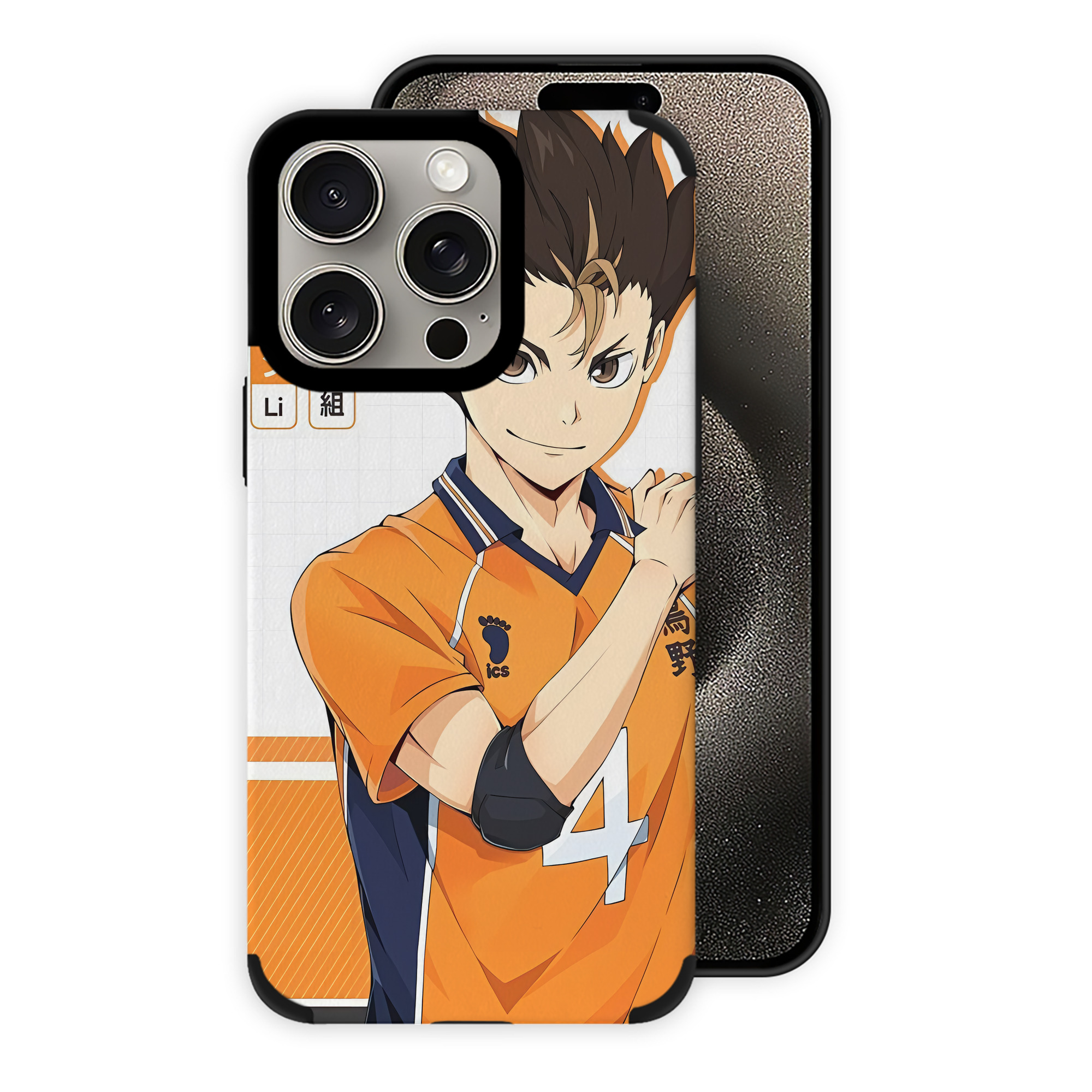 （画像用） ハイキュー!! Haikyu!! 【iPhone15ProMax対応】 PUレザー スマホケース 耐衝撃＆黄変防止
