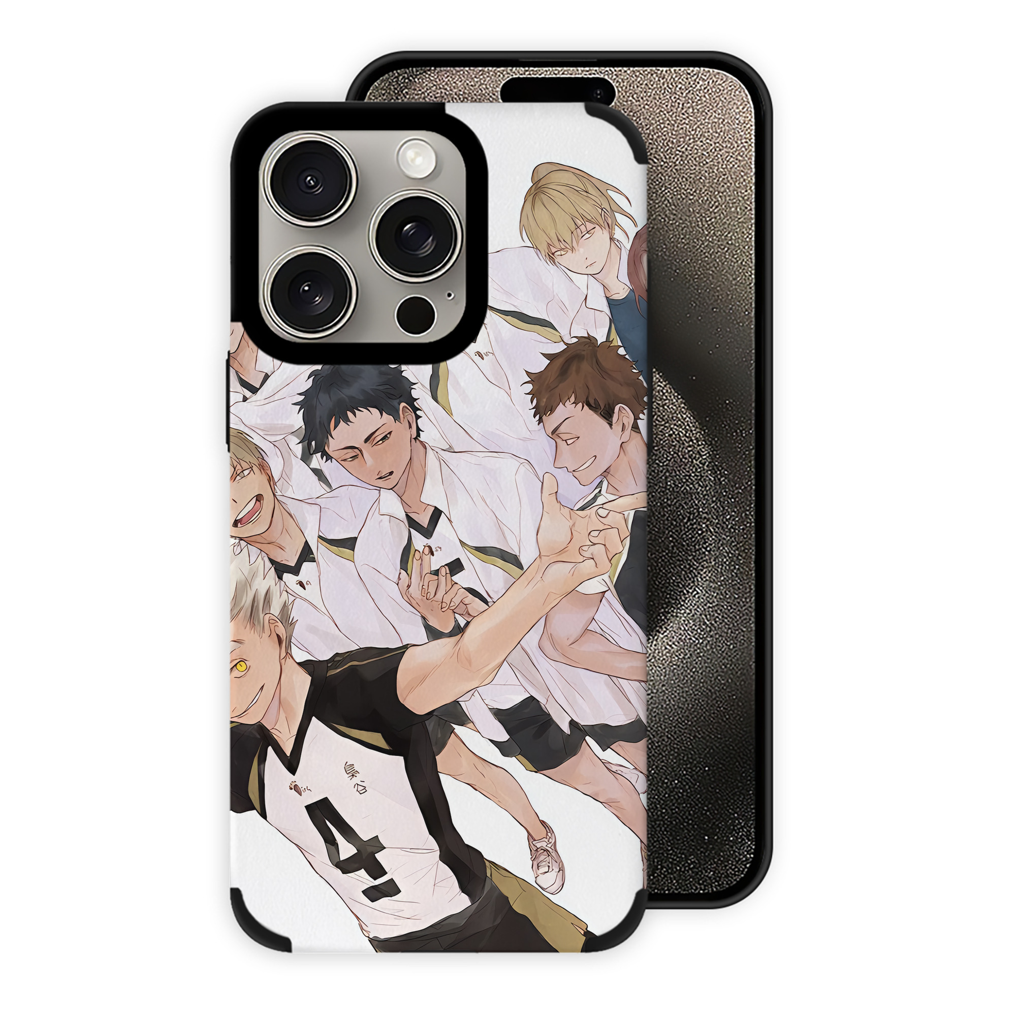 （画像用） ハイキュー!! Haikyu!! 【iPhone15ProMax対応】 PUレザー スマホケース 耐衝撃＆黄変防止
