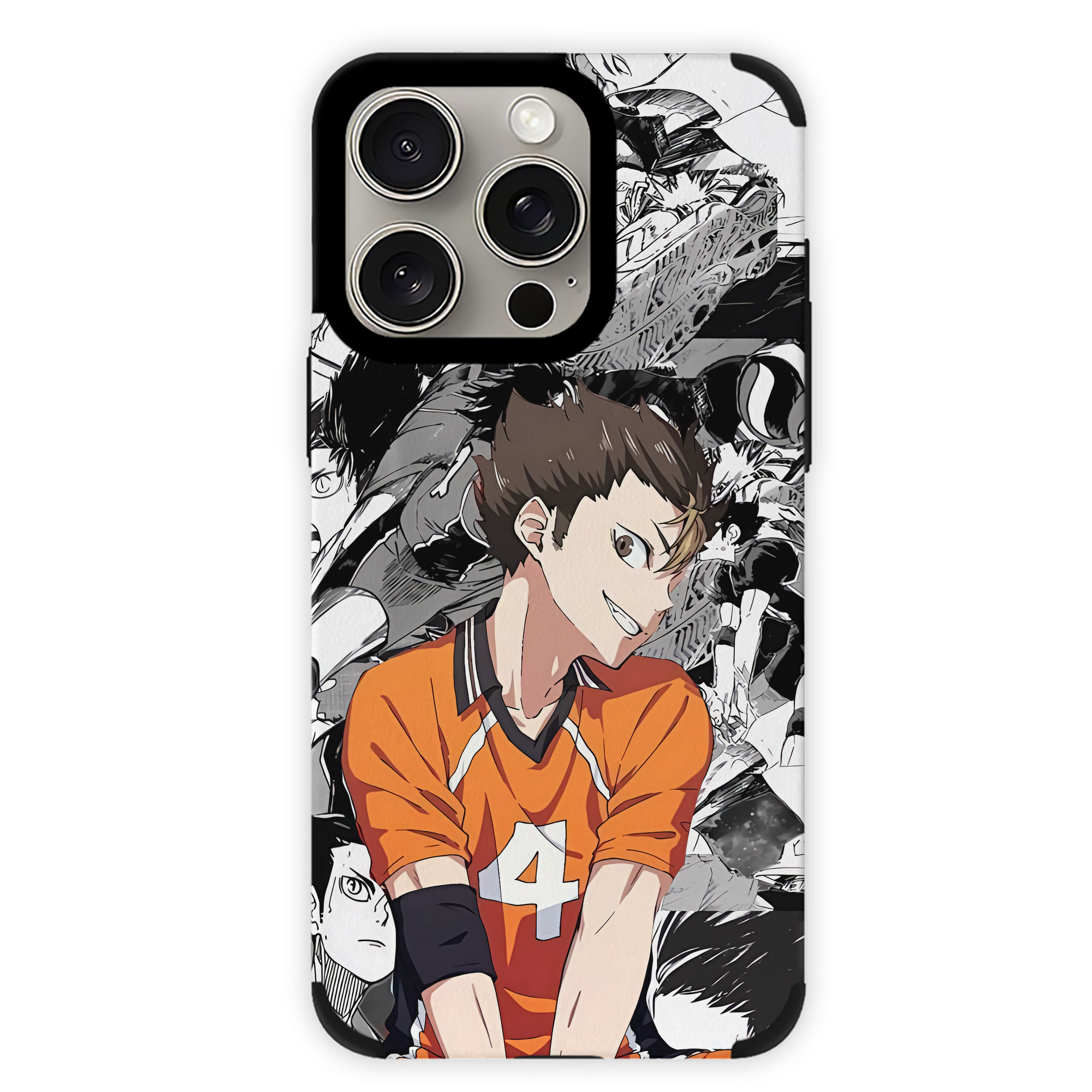 （画像用） ハイキュー!! Haikyu!! 【iPhone15ProMax対応】 PUレザー スマホケース 耐衝撃＆黄変防止
