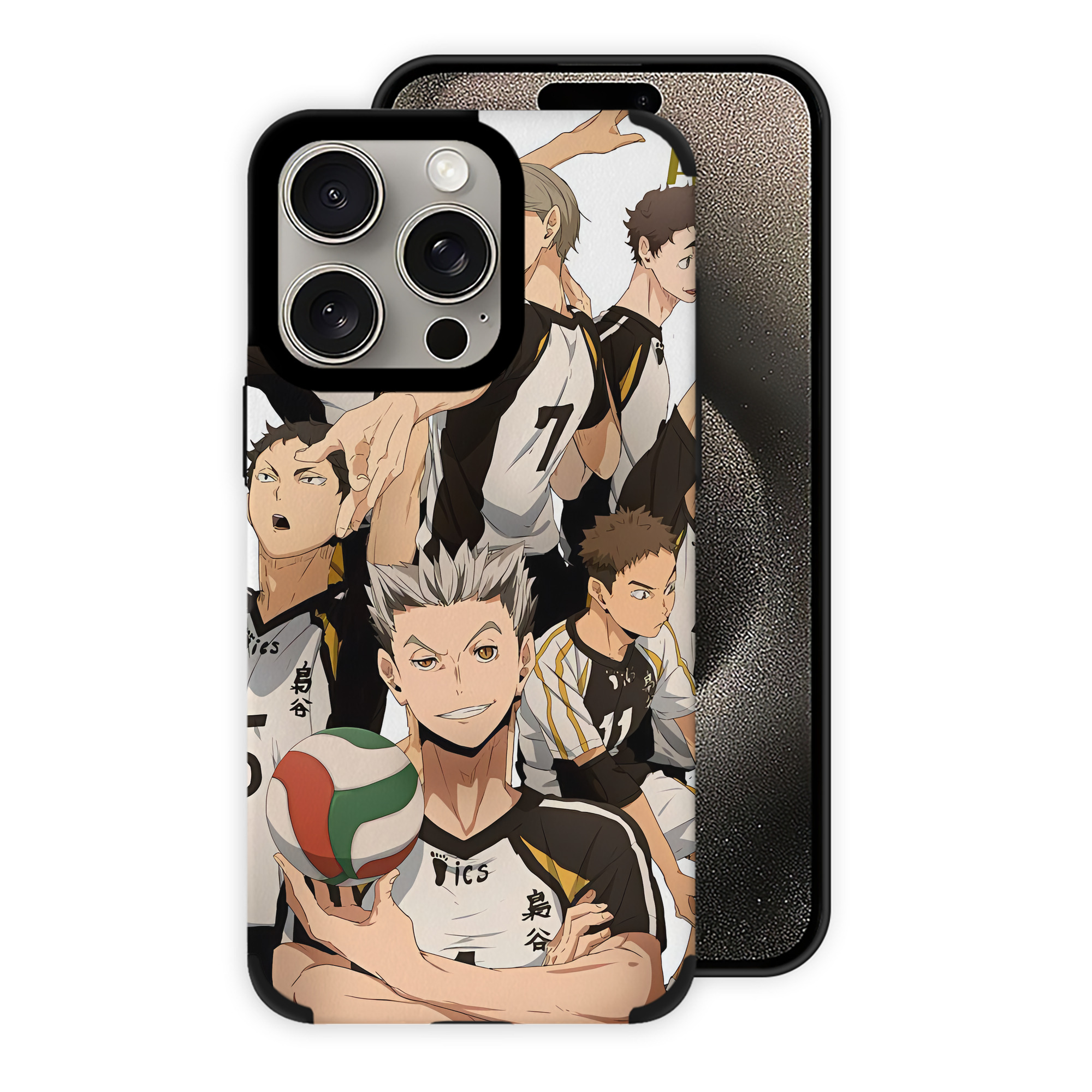 （画像用） ハイキュー!! Haikyu!! 【iPhone15ProMax対応】 PUレザー スマホケース 耐衝撃＆黄変防止