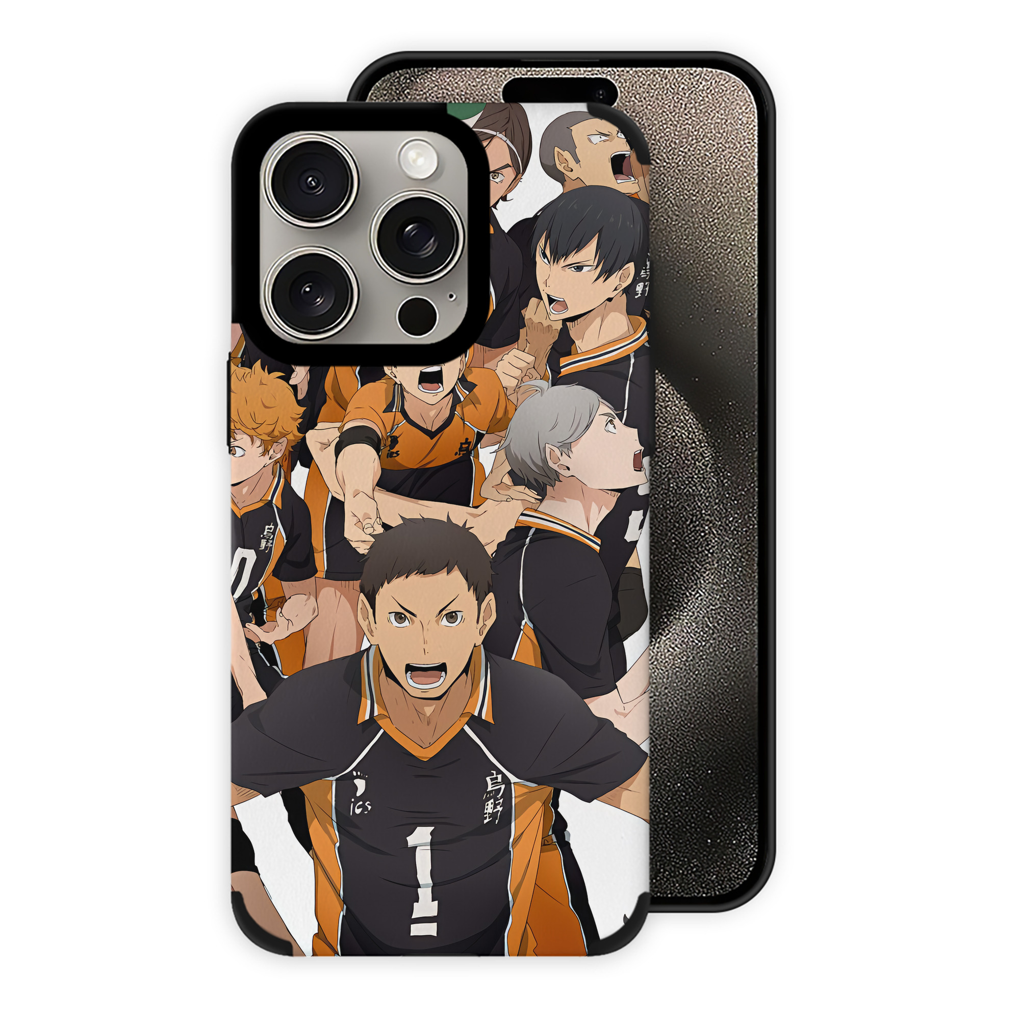 （画像用） ハイキュー!! Haikyu!! 【iPhone15ProMax対応】 PUレザー スマホケース 耐衝撃＆黄変防止