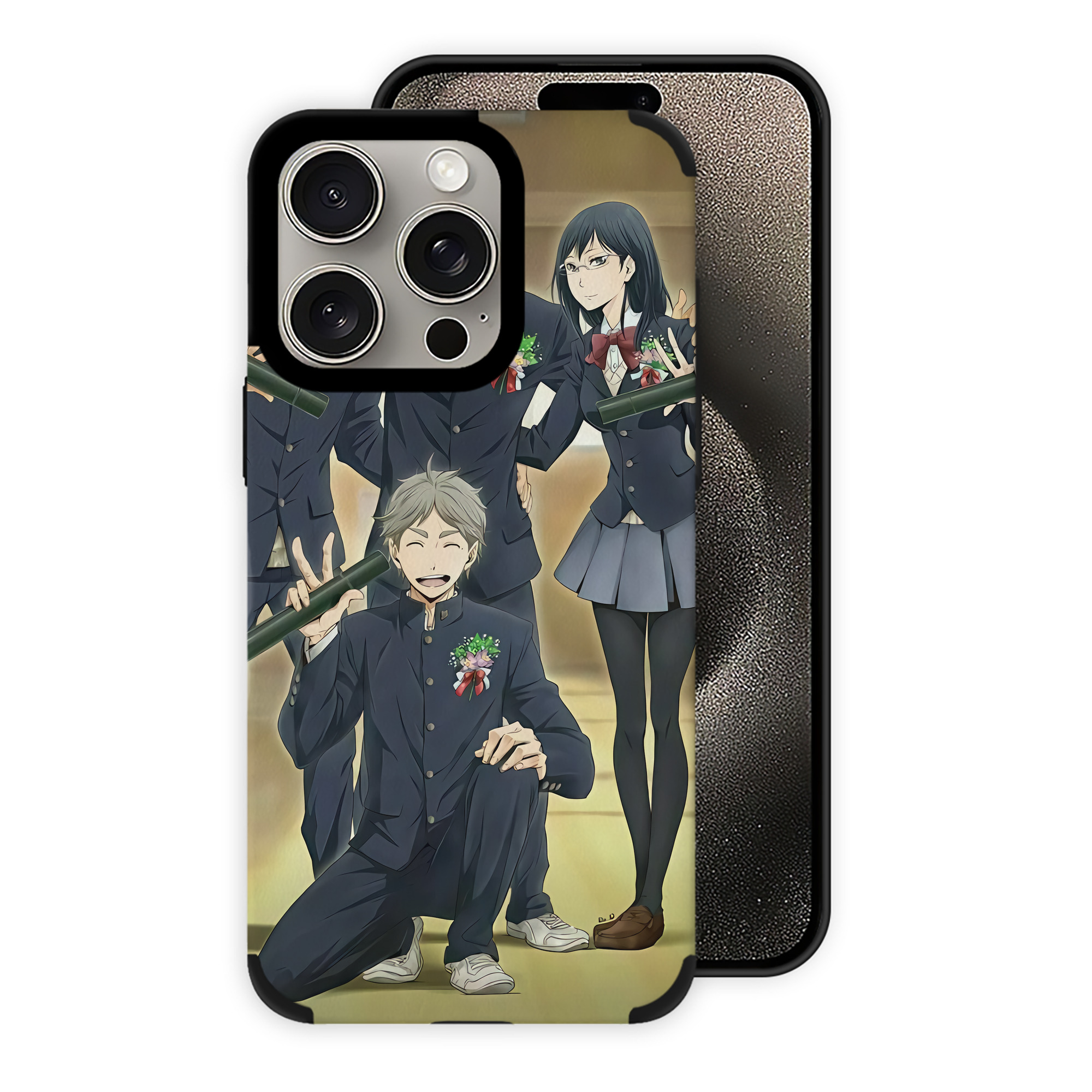 （画像用） ハイキュー!! Haikyu!! 【iPhone15ProMax対応】 PUレザー スマホケース 耐衝撃＆黄変防止