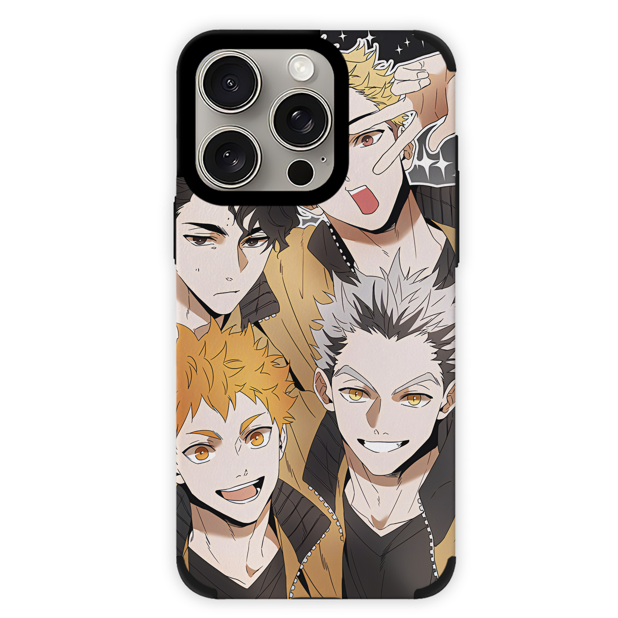 （画像用） ハイキュー!! Haikyu!! 【iPhone15ProMax対応】 PUレザー スマホケース 耐衝撃＆黄変防止