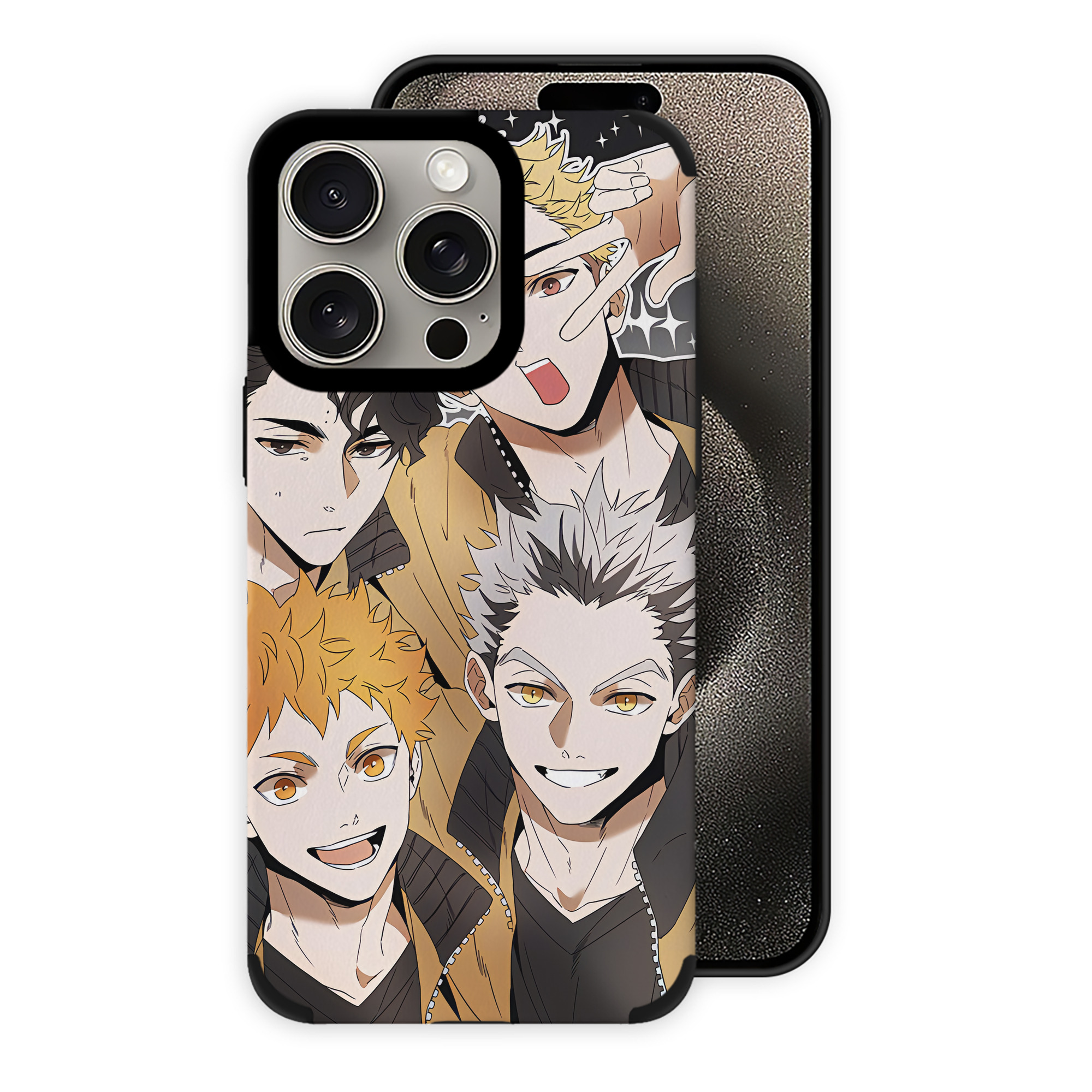 （画像用） ハイキュー!! Haikyu!! 【iPhone15ProMax対応】 PUレザー スマホケース 耐衝撃＆黄変防止