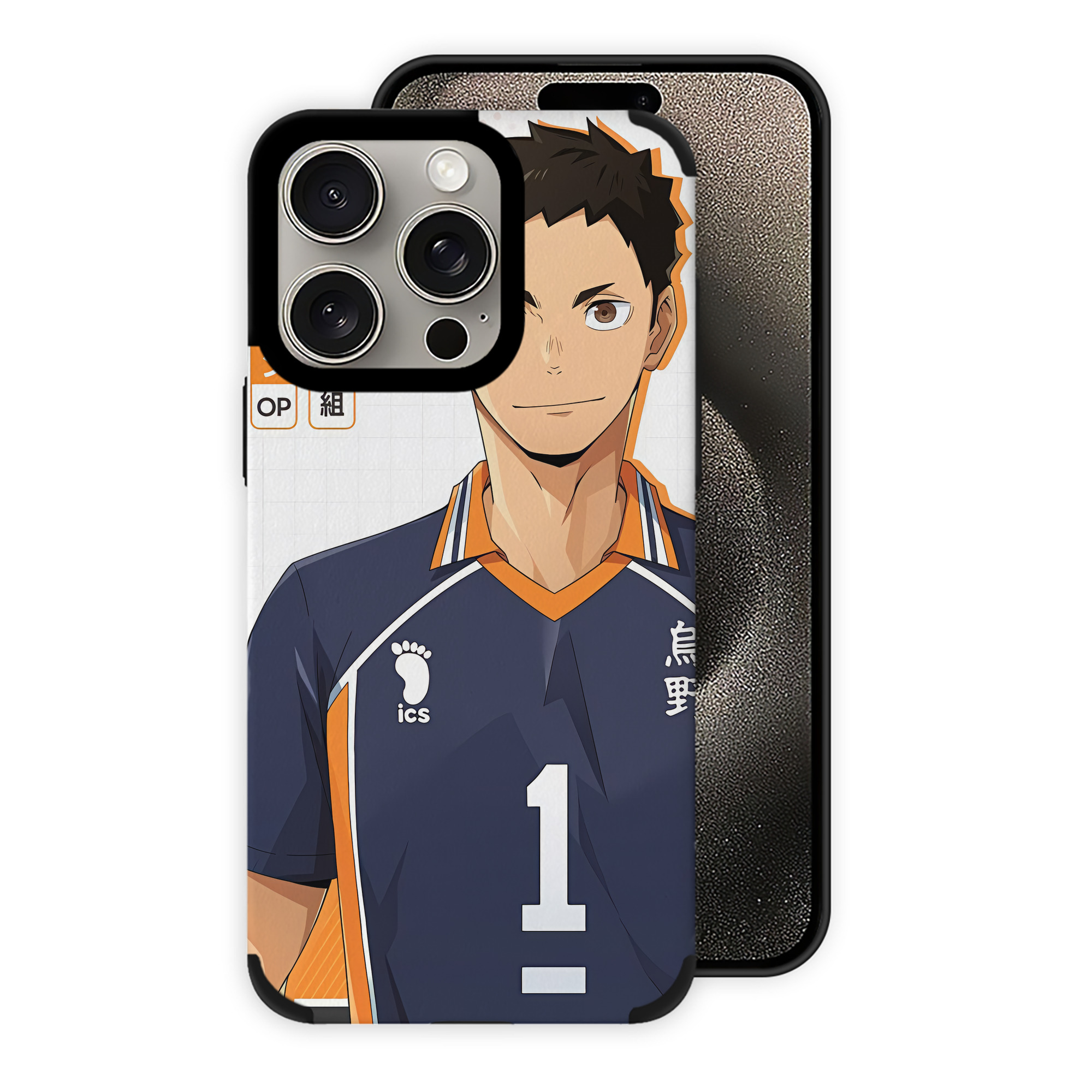 （画像用） ハイキュー!! Haikyu!! 【iPhone15ProMax対応】 PUレザー スマホケース 耐衝撃＆黄変防止