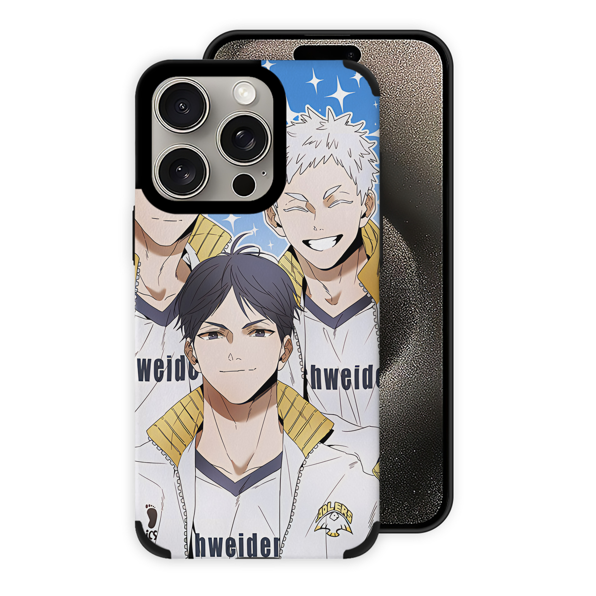 （画像用） ハイキュー!! Haikyu!! 【iPhone15ProMax対応】 PUレザー スマホケース 耐衝撃＆黄変防止